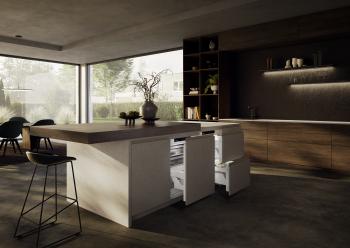 Under counter pull-out fridge and freezer series