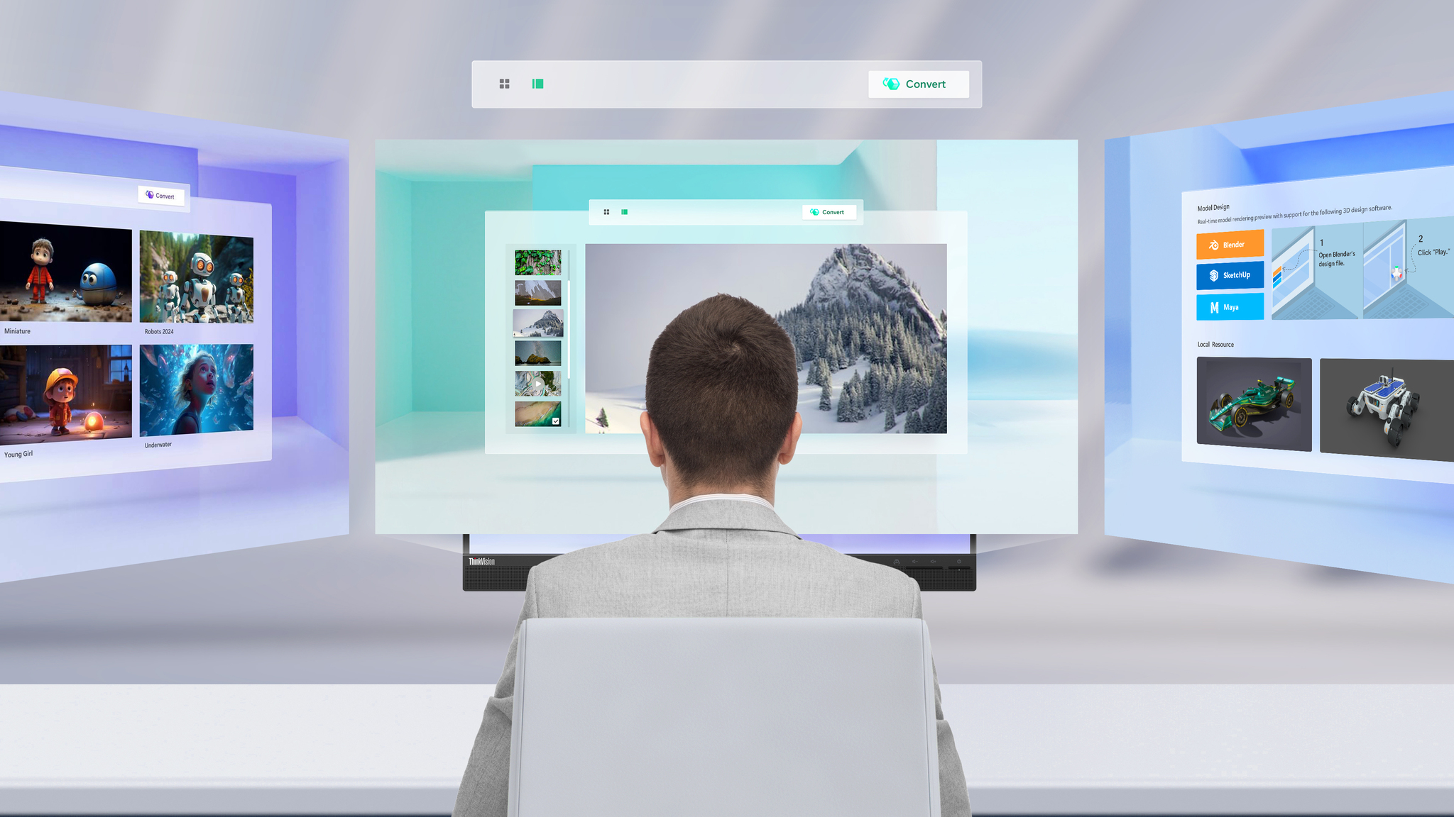 Magic Space 3D UI