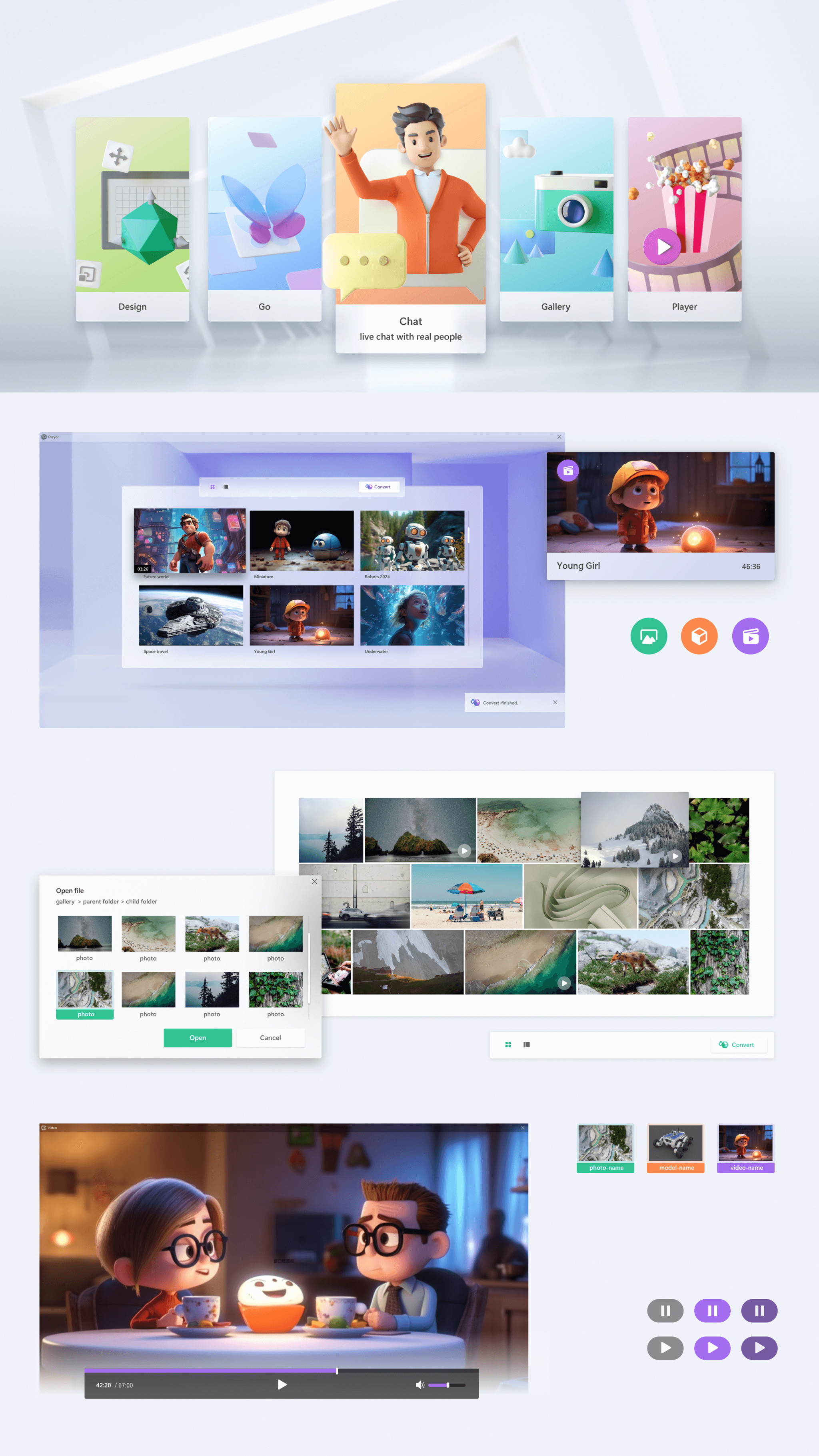 Magic Space 3D UI