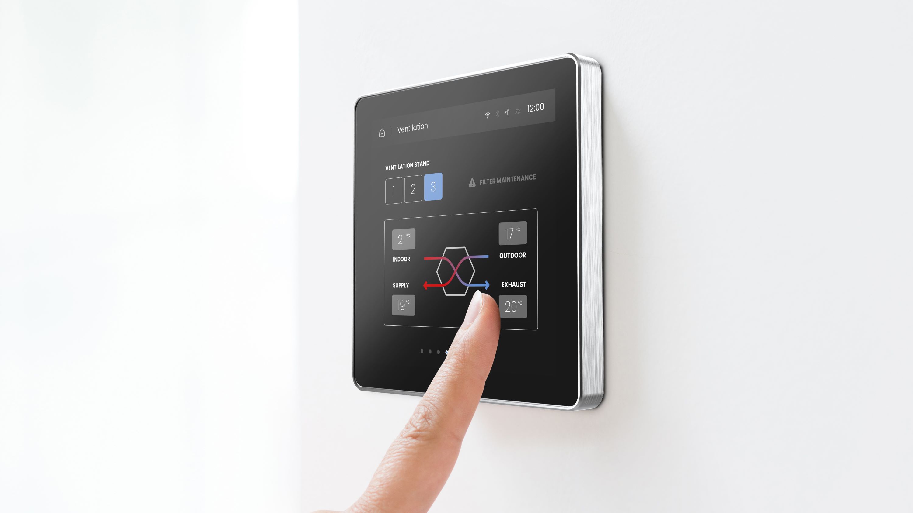 Connected full-touch 4-inch HMI controller