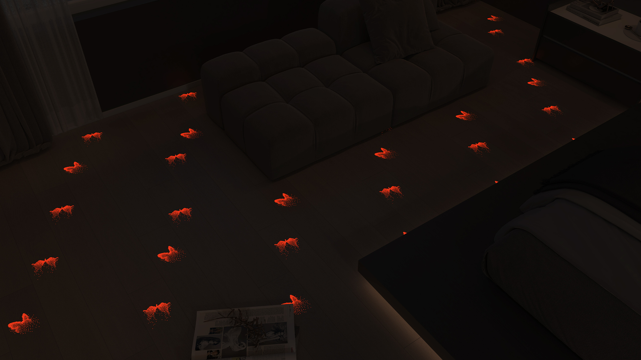 Butterfly Dream Smart Lighting Floor