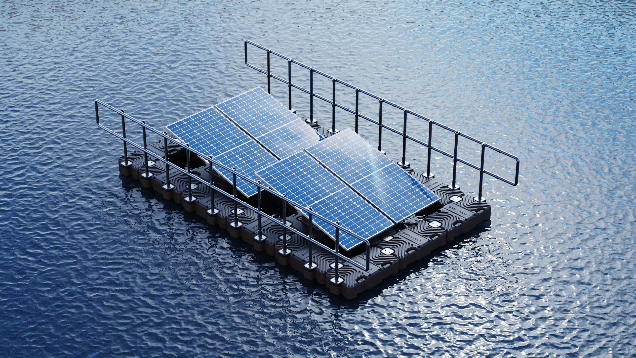 Aqua-Dock Floating Solar Panel System