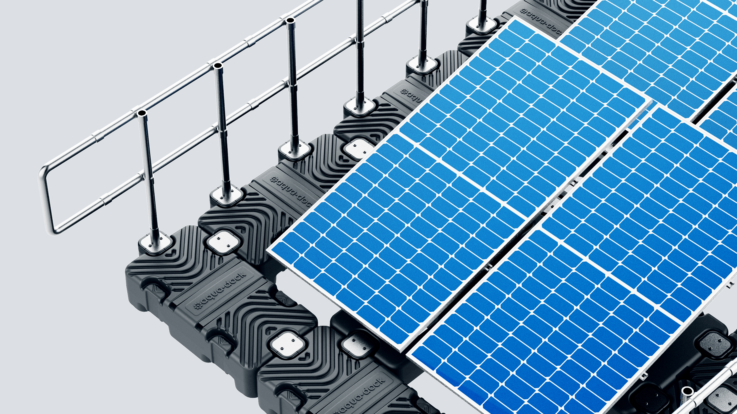 Aqua-Dock Floating Solar Panel System