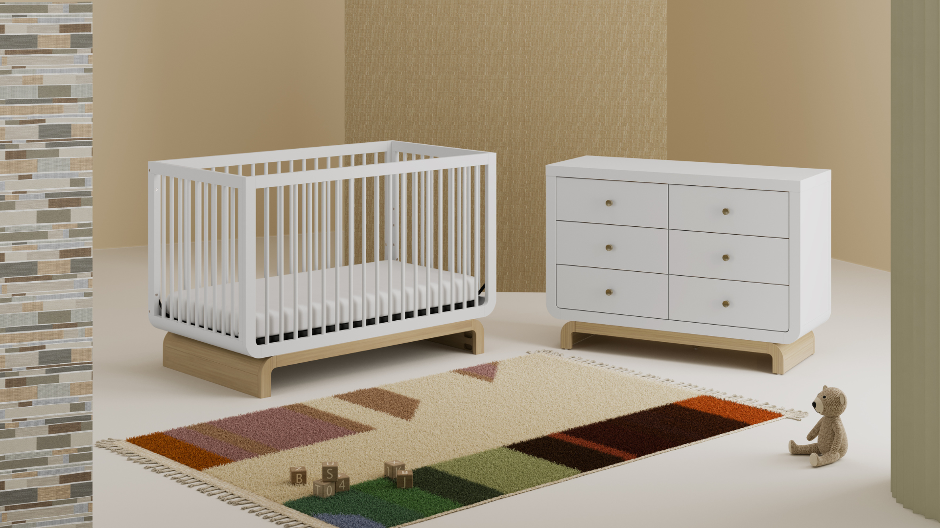 Storkcraft Santorini 5-in-1 Convertible Crib