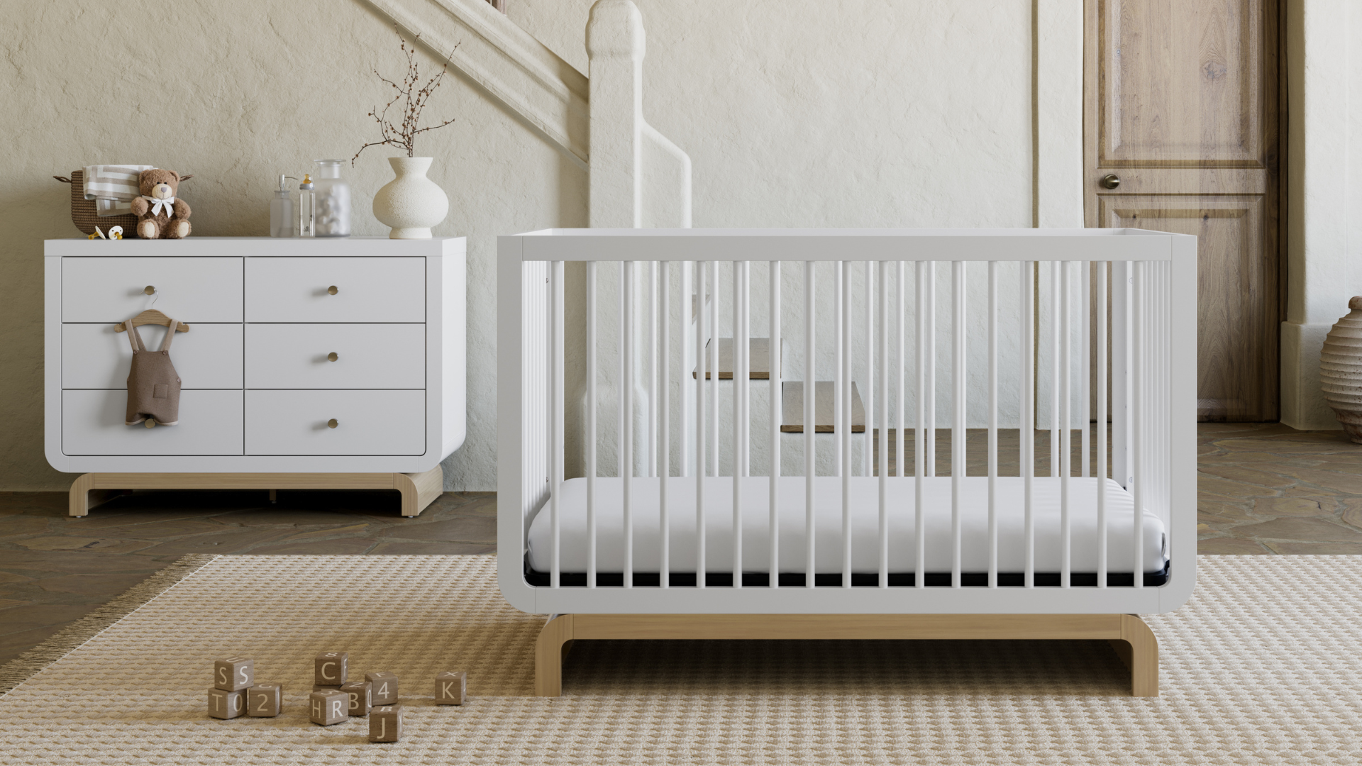 Storkcraft Santorini 5-in-1 Convertible Crib