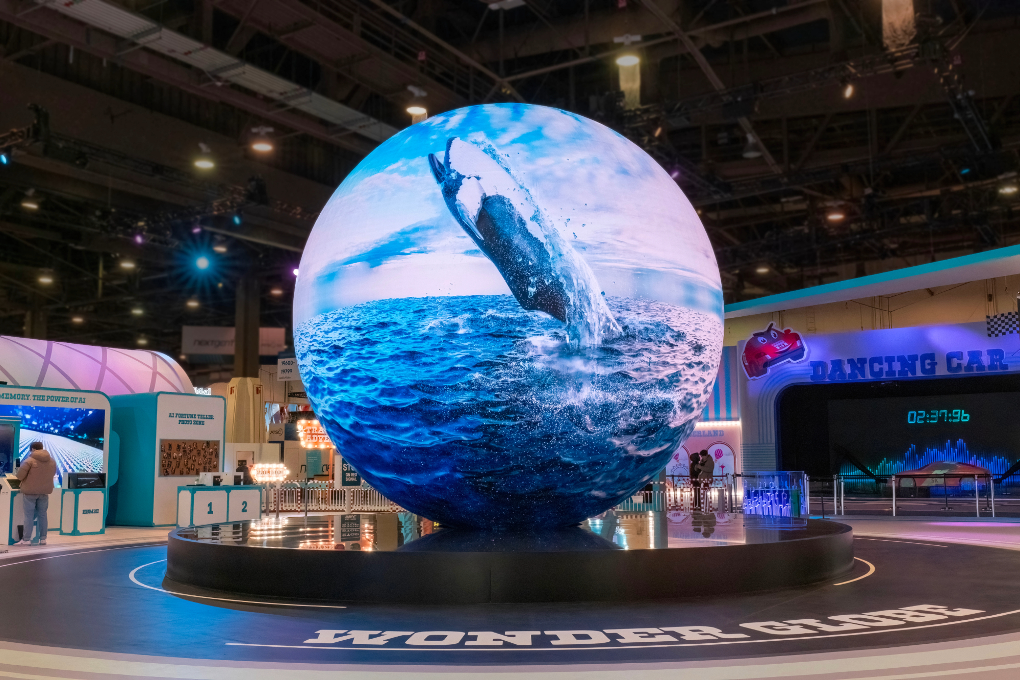 SK Wonder Globe (CES 2024, SK Group Pavilion) / SK