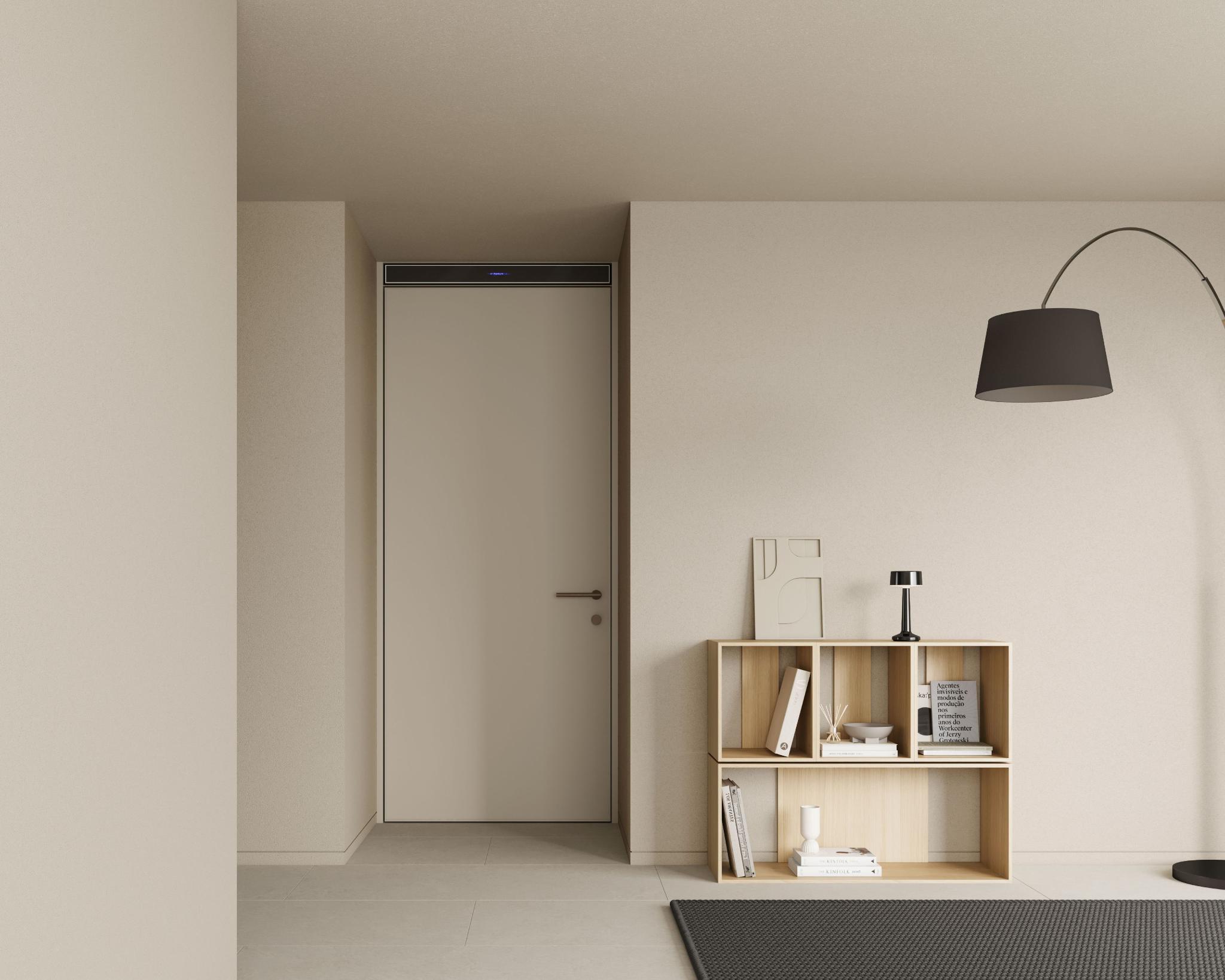 Door and Aluminum modular functional door frame