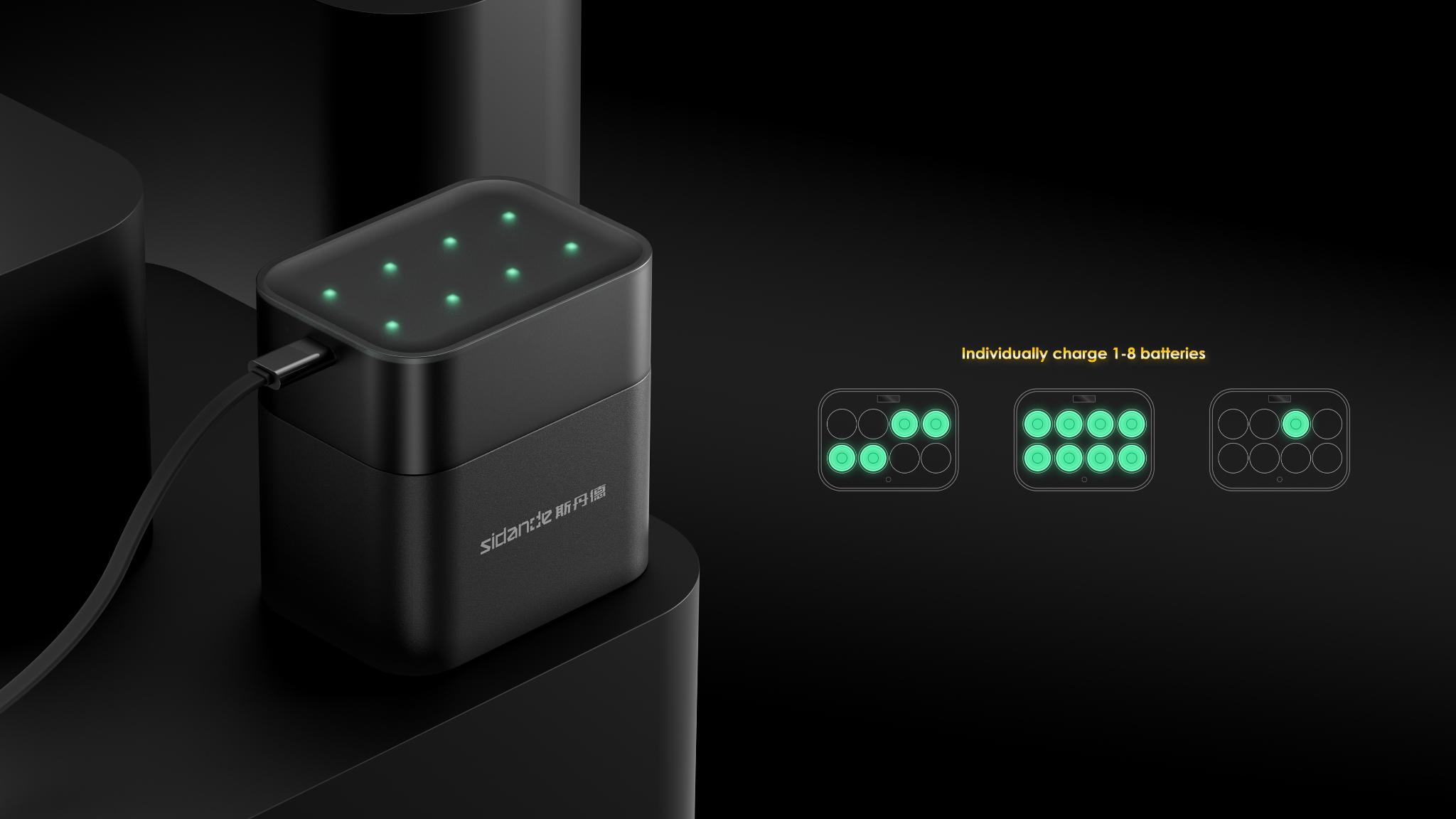 Sidande Rechargeable AA Batteries& Storage Charger