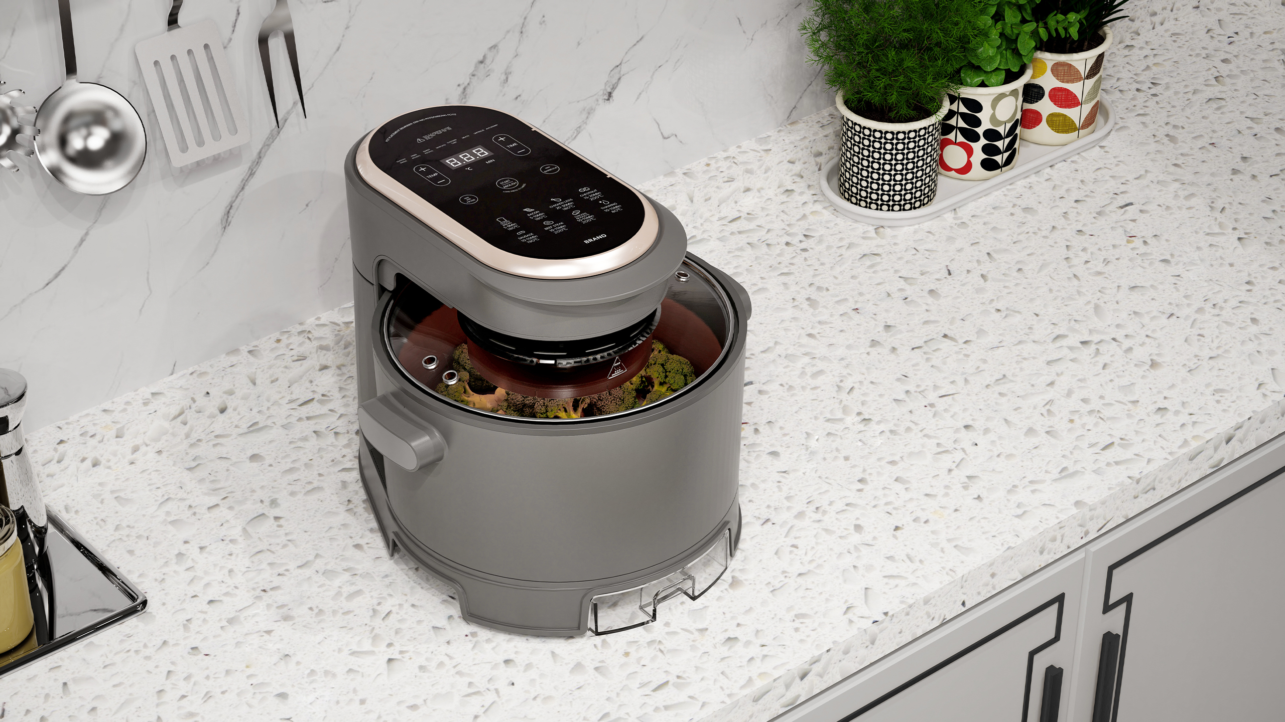 DUAL PURPOSE HOME AIR FRYER