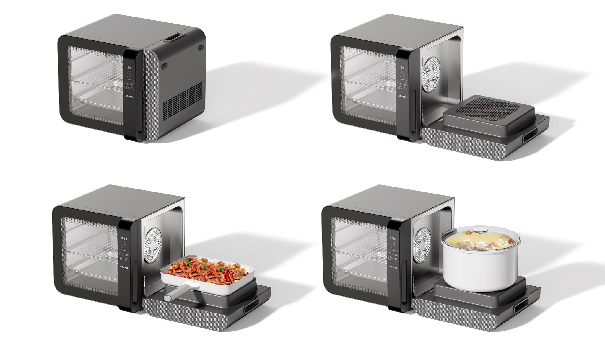 Multi-function flip air fryer