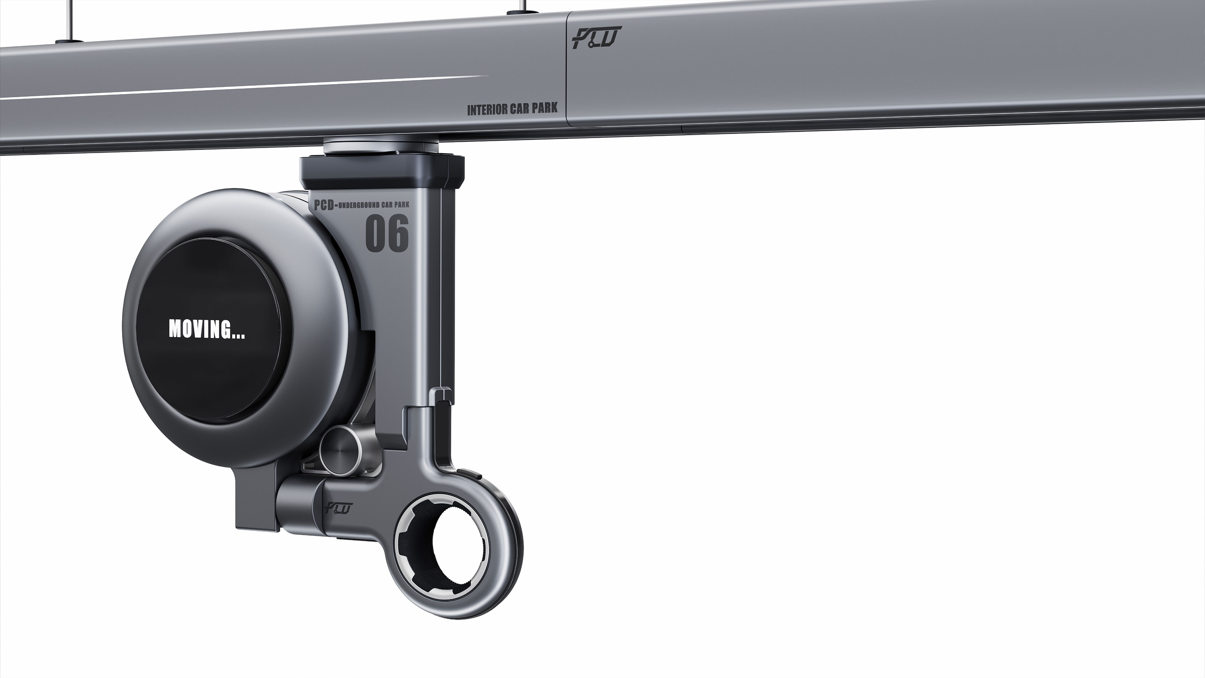 Indoor Parking Slide Rail Charging Device