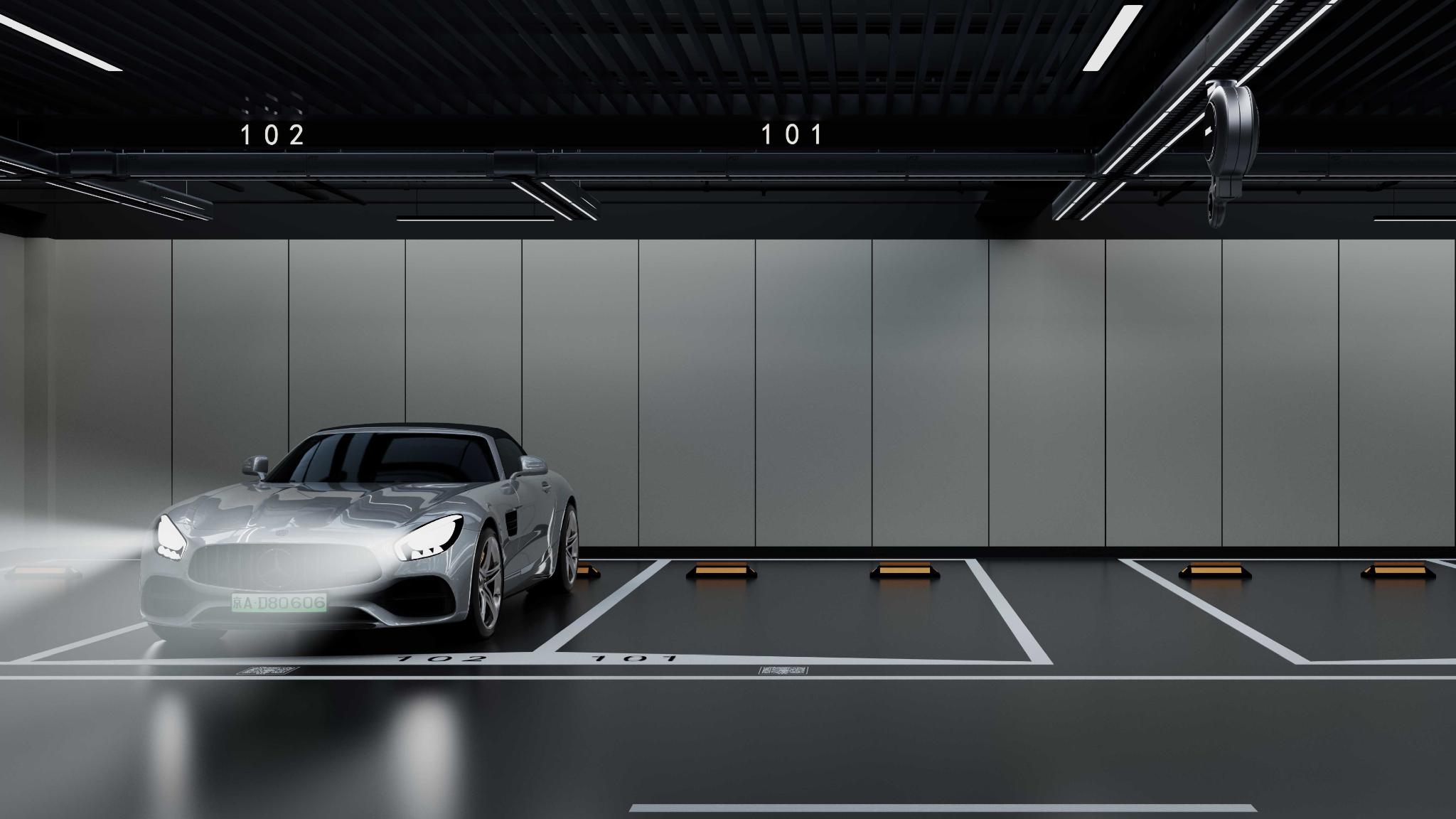 Indoor Parking Slide Rail Charging Device