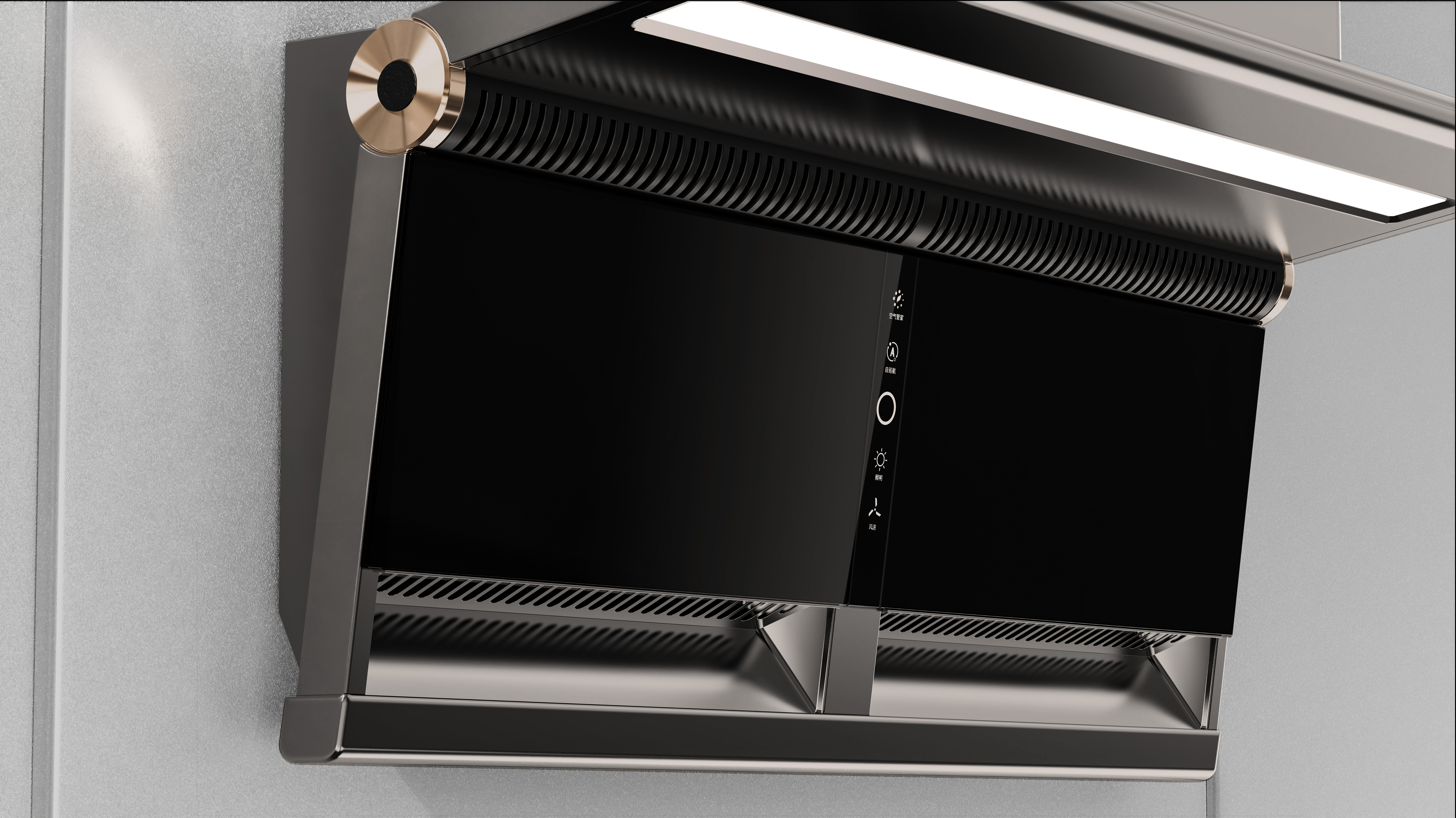 Rang Hood with Double Air Duct