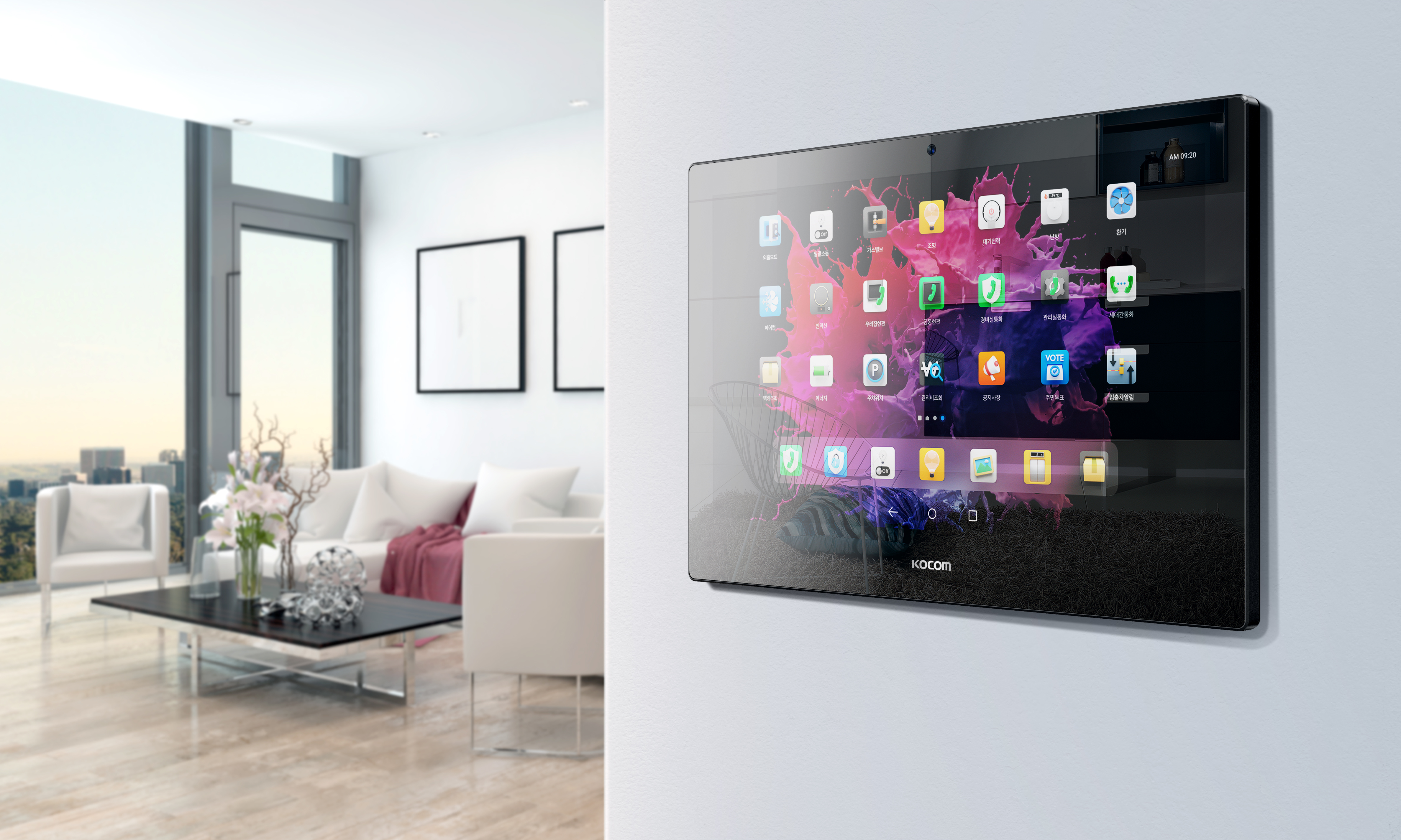 Smart home wall-pad  The Black