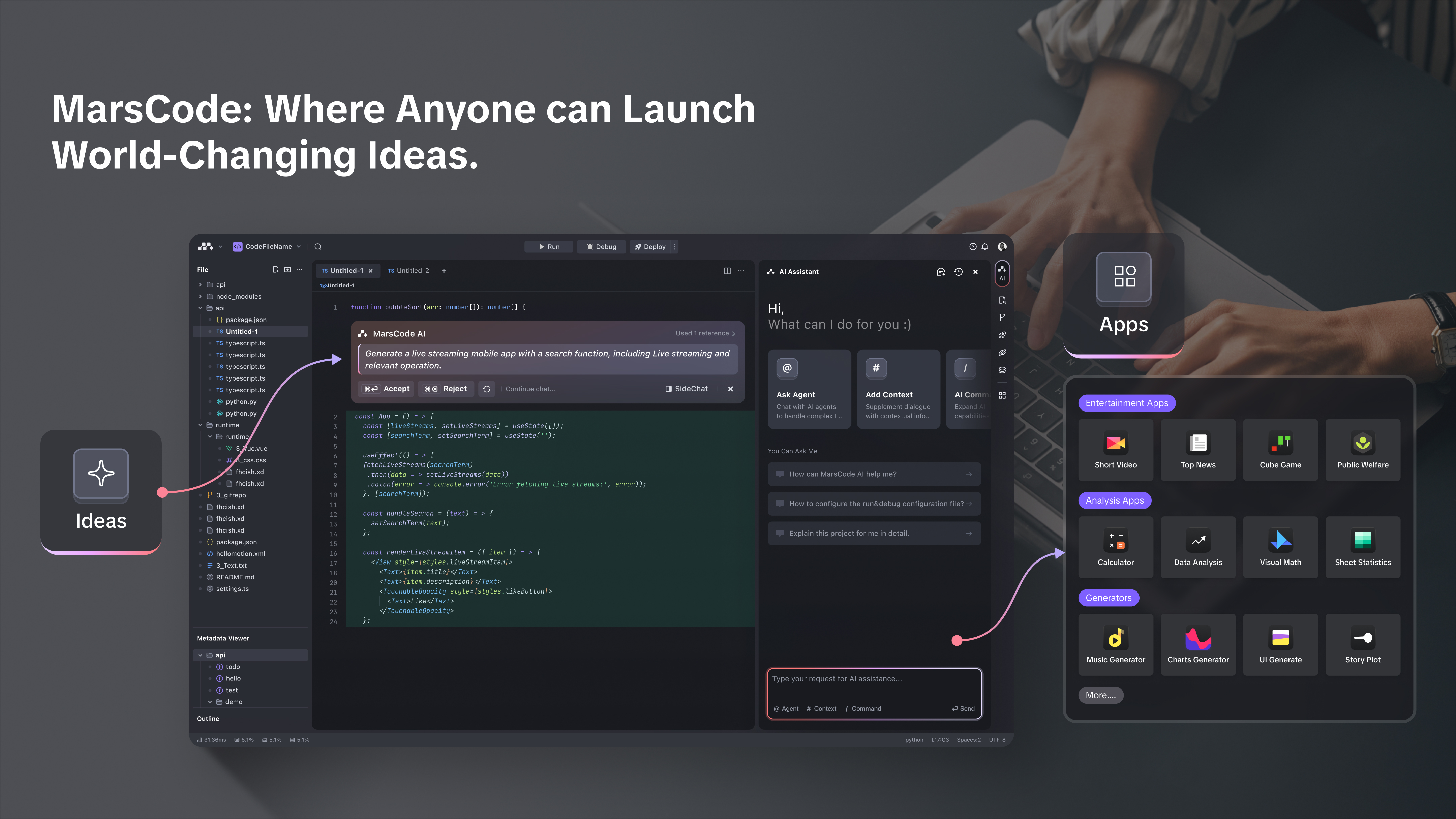 MarsCode: the Next-Gen Cloud IDE driven by AI