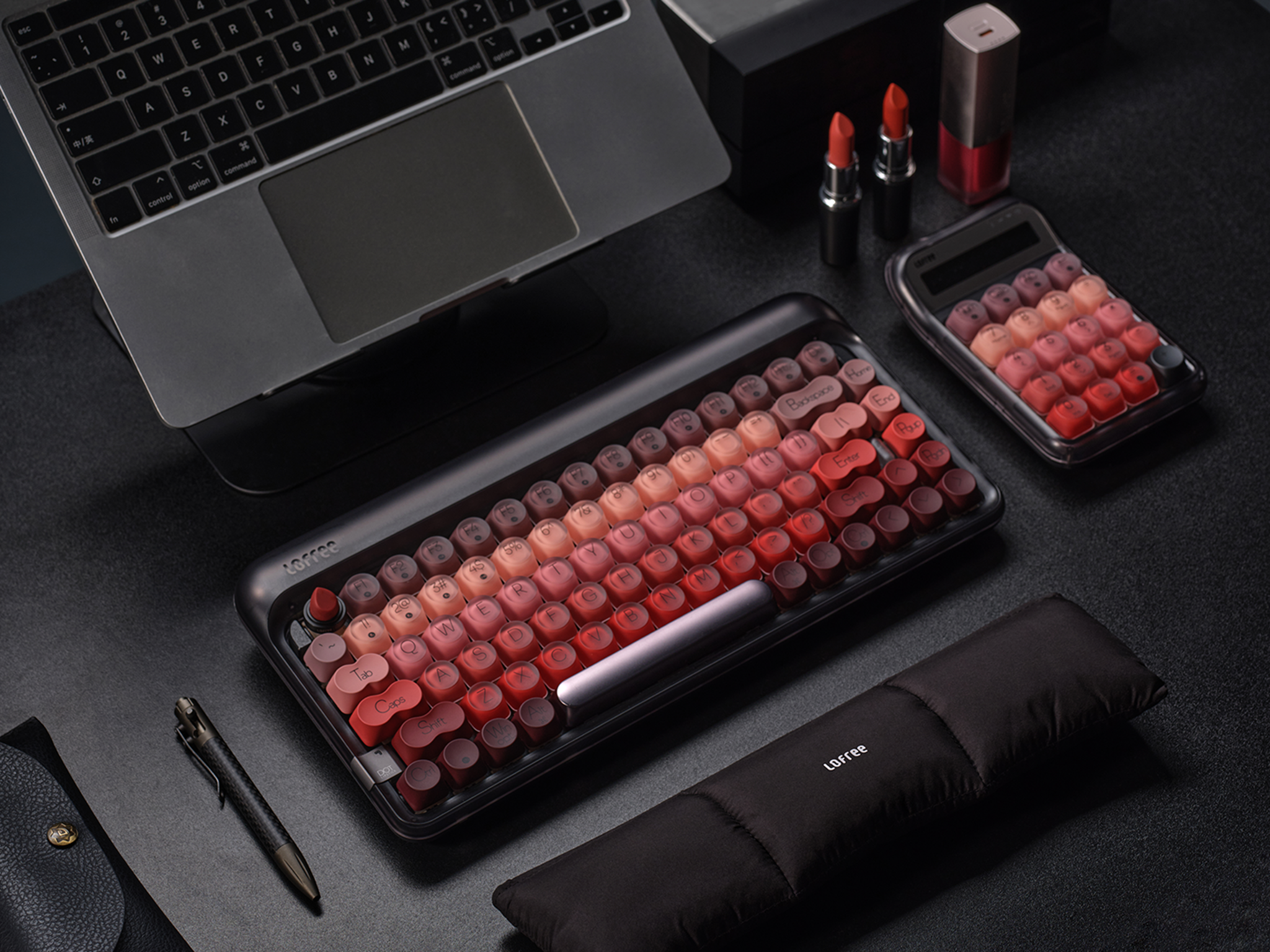 DOT Tri-mode Mechanical Keyboard-Lipstick