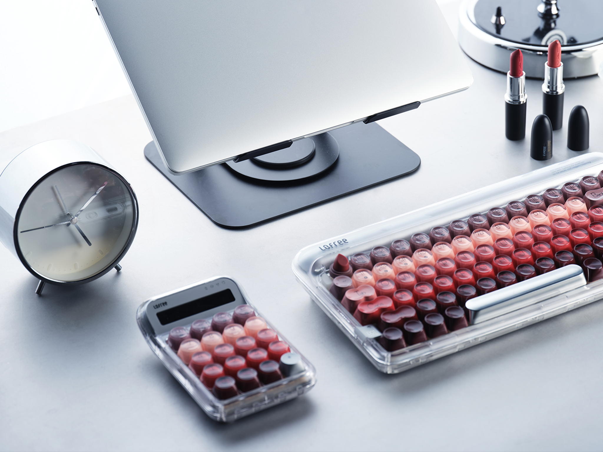 DOT Tri-mode Mechanical Keyboard-Lipstick