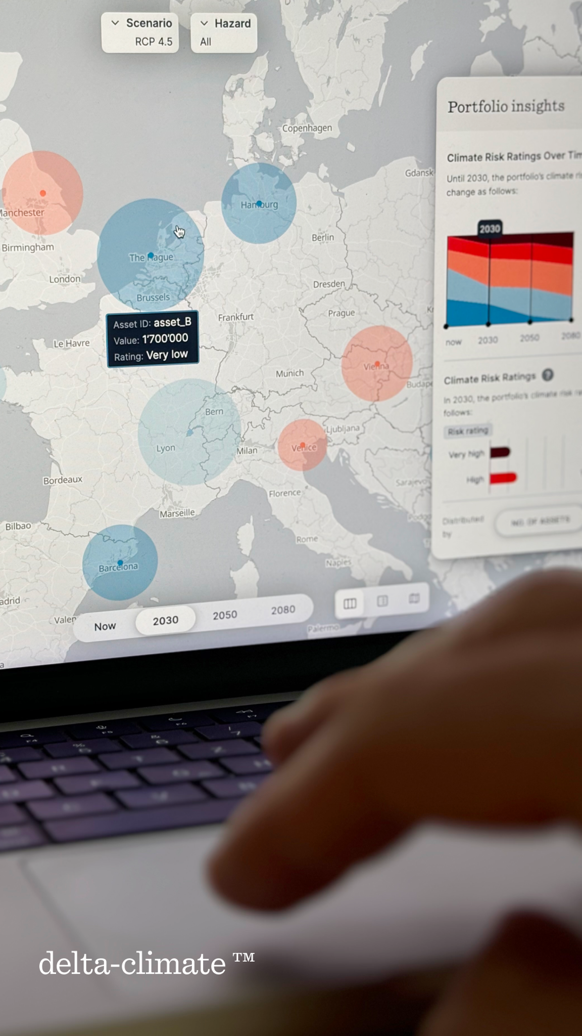delta-climate physical climate risk analytics SaaS