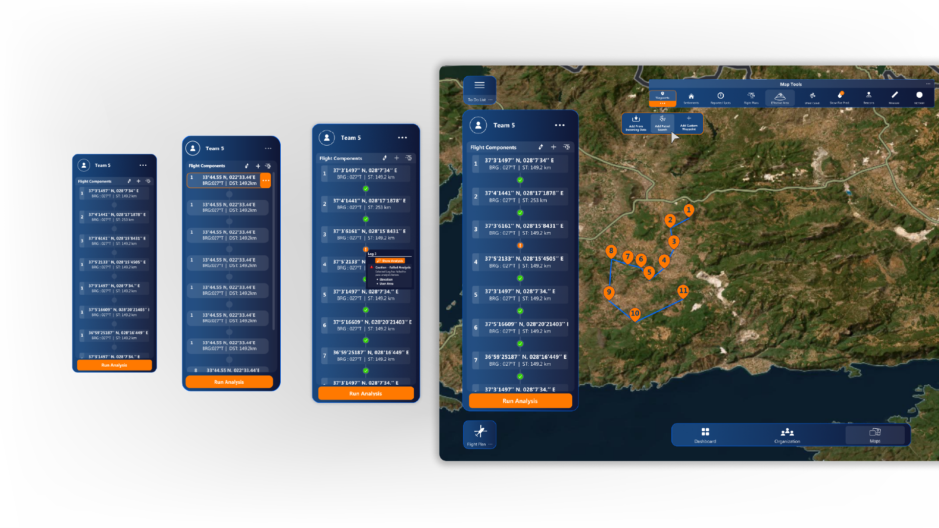 Mission Coordinating Software - Forest Fire