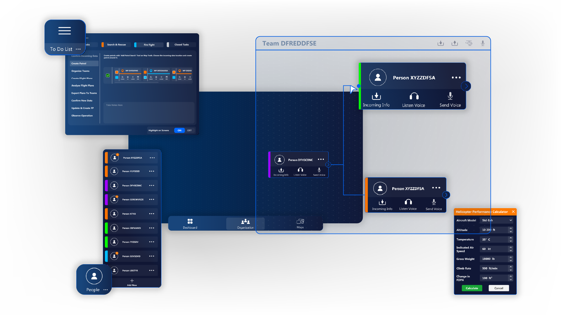 Mission Coordinating Software - Forest Fire