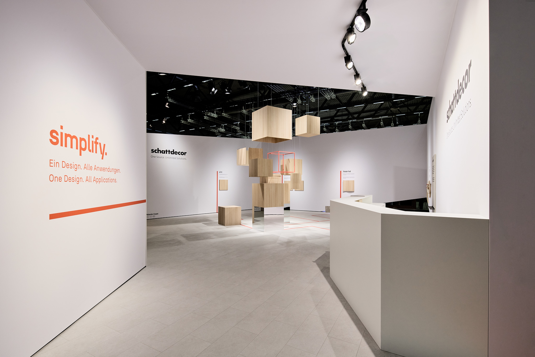 Trade fair booth for Schattdecor at Interzum 2025