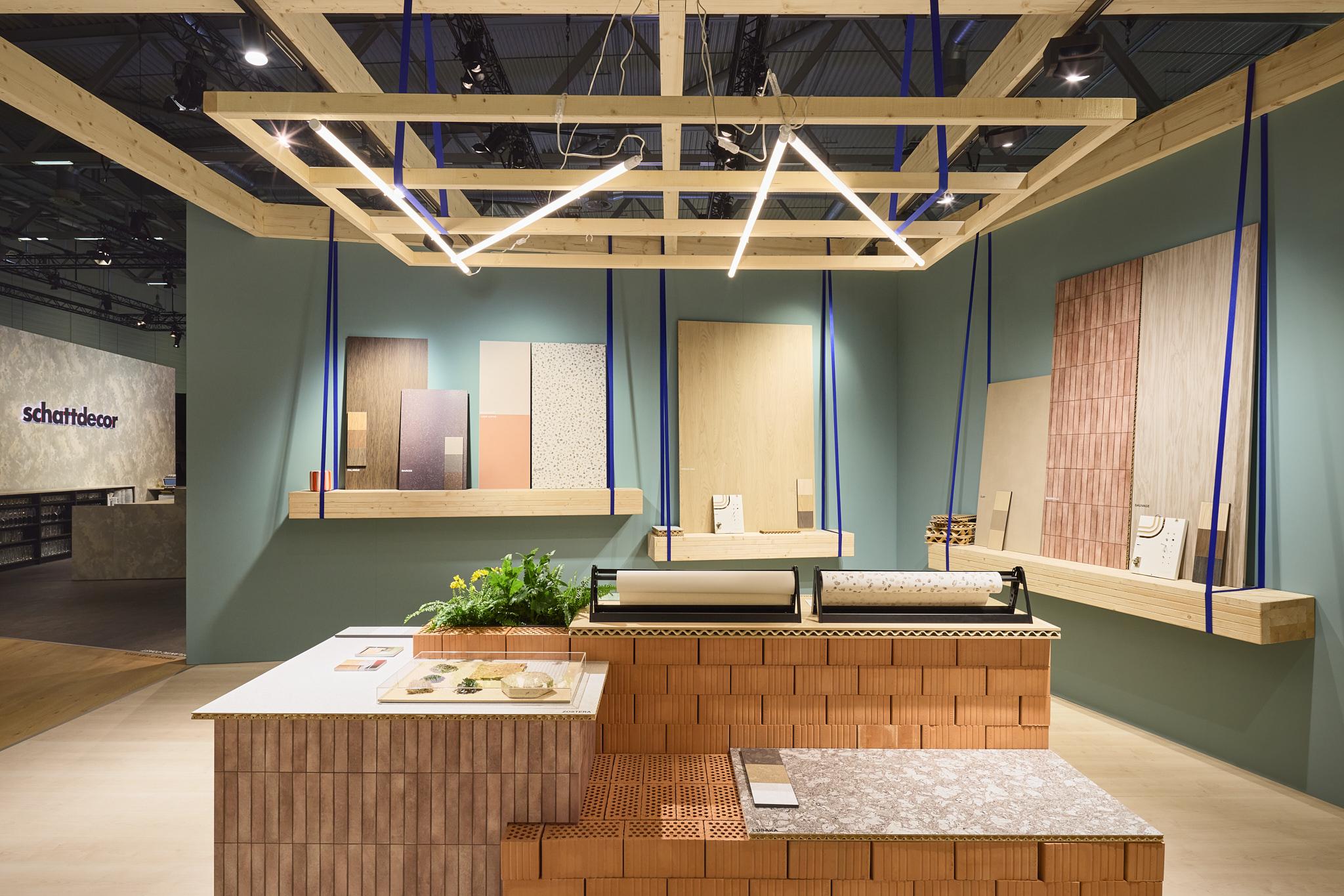 Trade fair booth for Schattdecor at Interzum 2025
