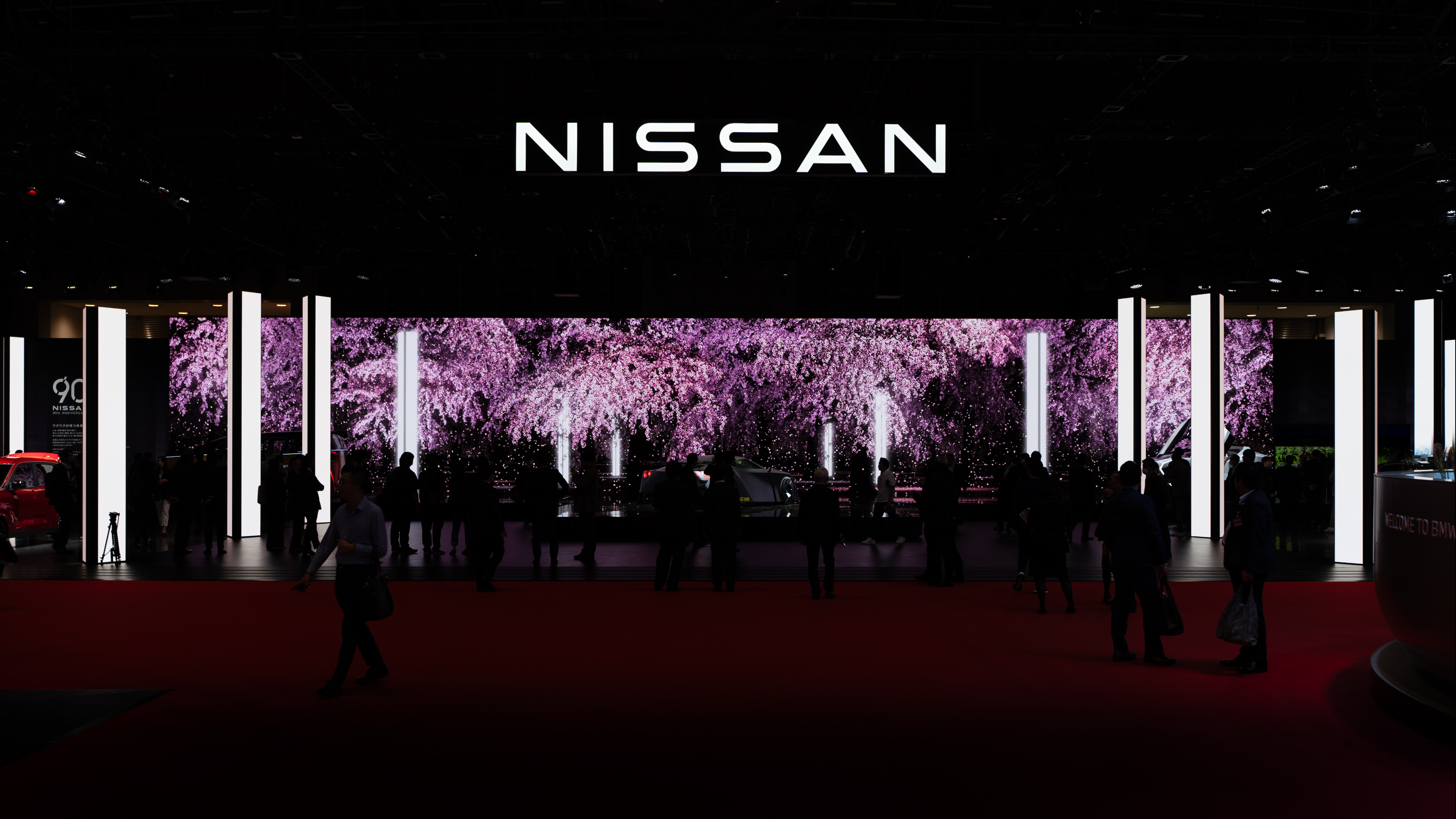 Nissan show booth at Japan Mobility Show 2023