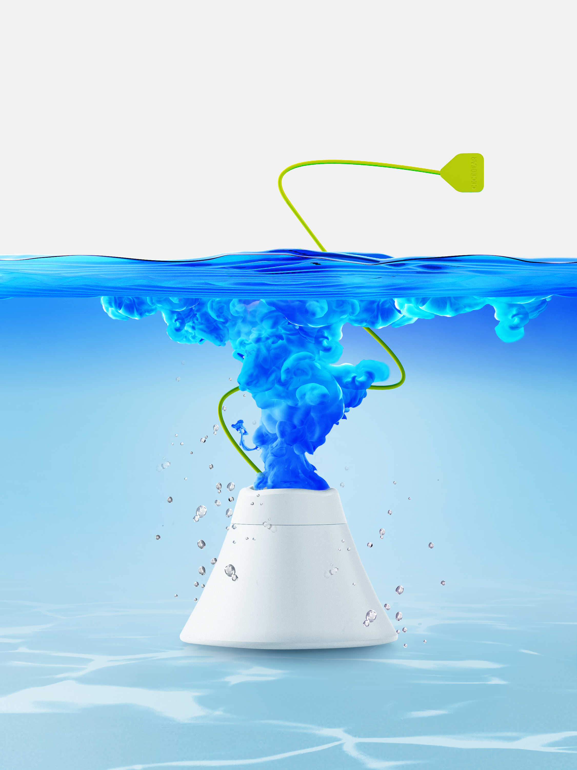 Small volcano toilet cleaner