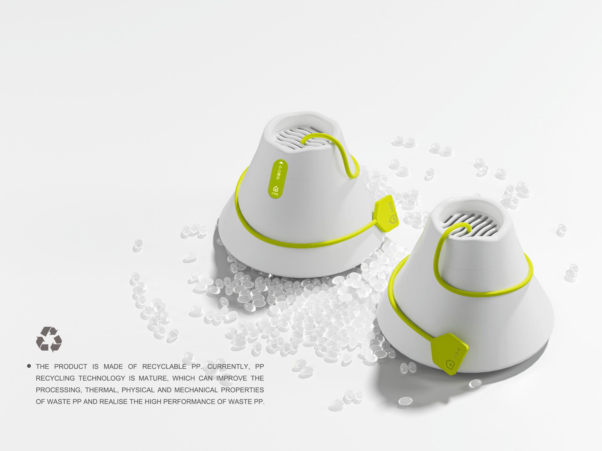 Small volcano toilet cleaner