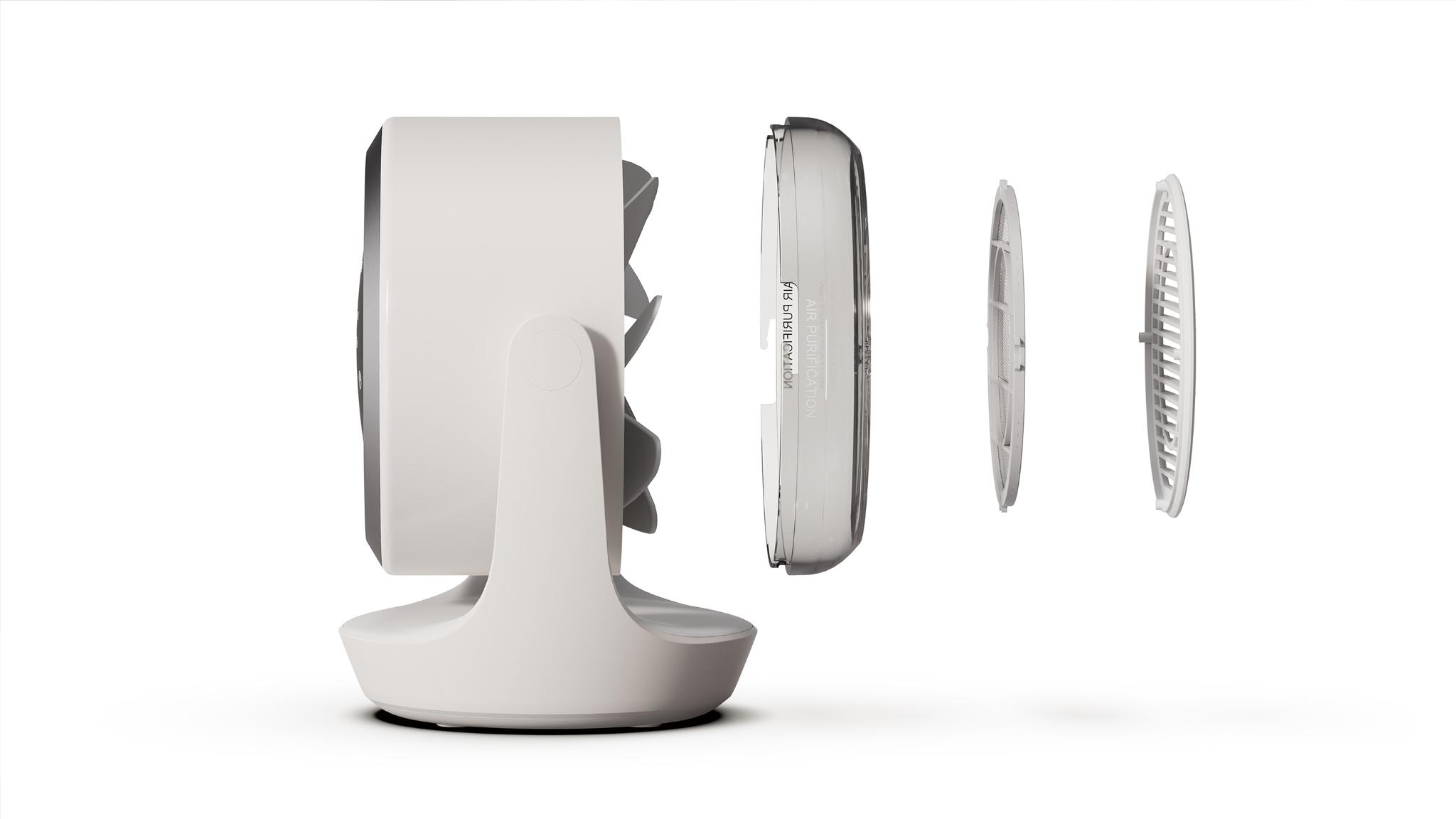 90 ° Elevation Desktop Purification Fan