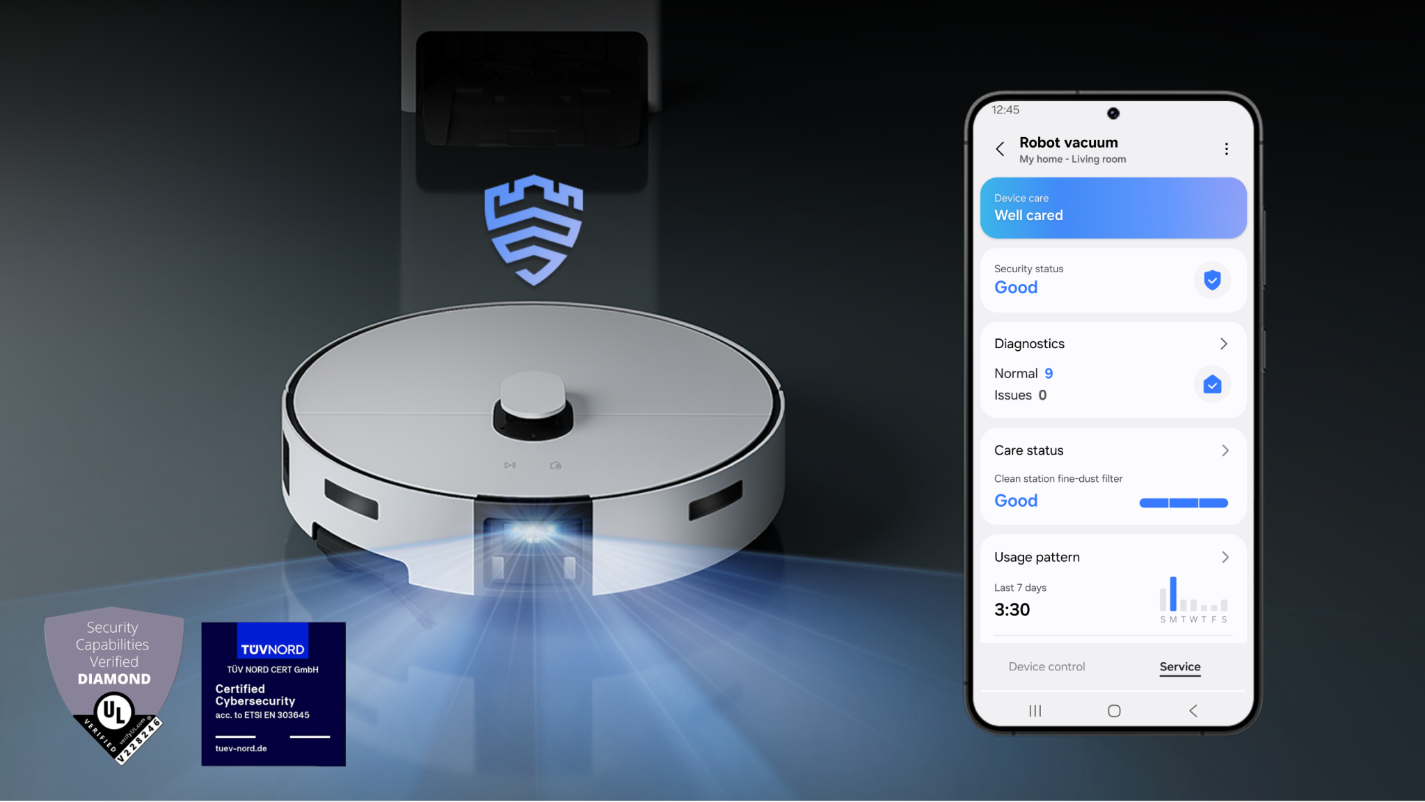 Bespoke AI Jet Bot Steam UX