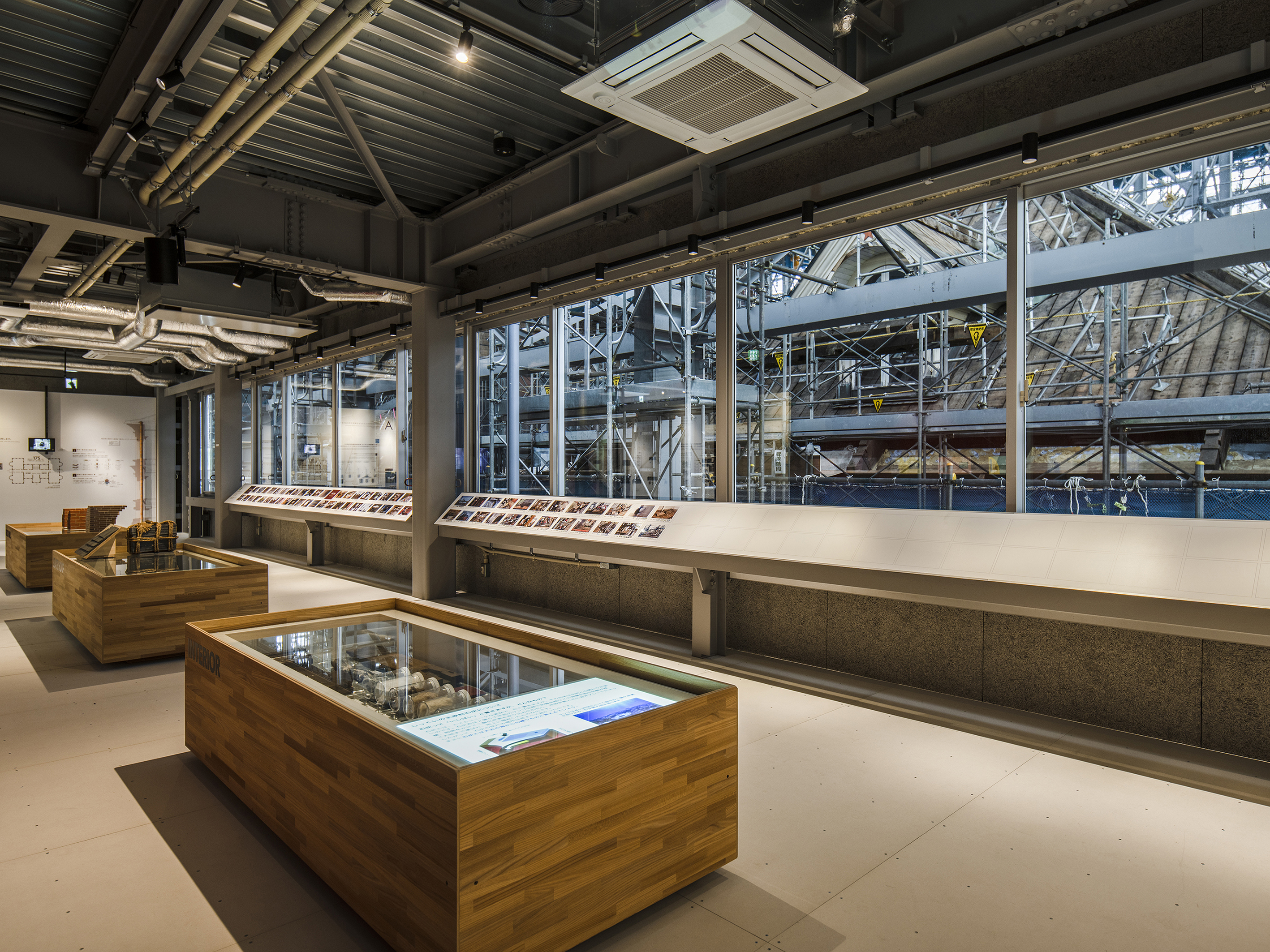 RED BRICK OFFICE CONSERVATION WORK VIEWING DECK