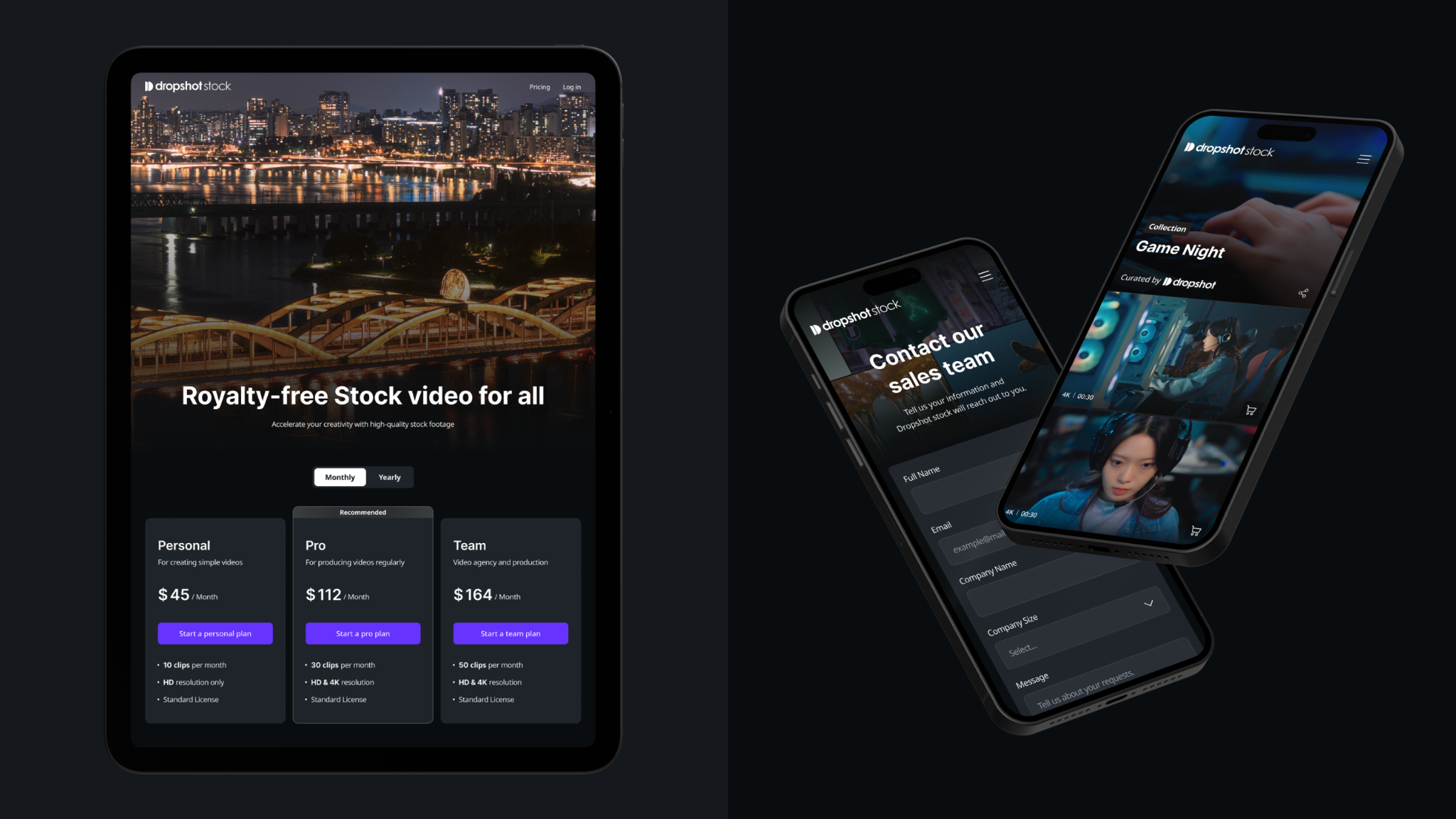 Dropshot Stock Website