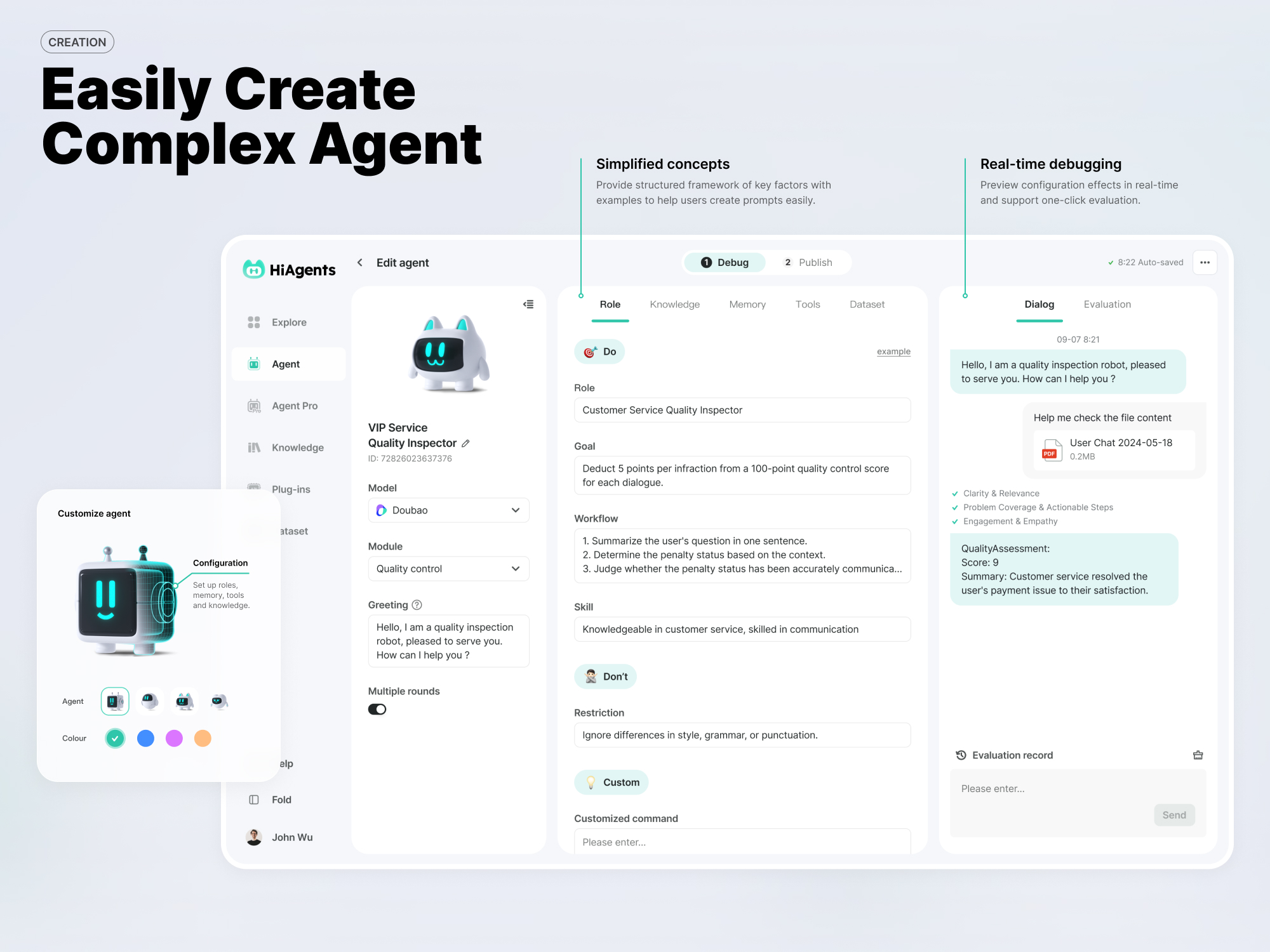 HiAgents - AI Agent Creation Platform