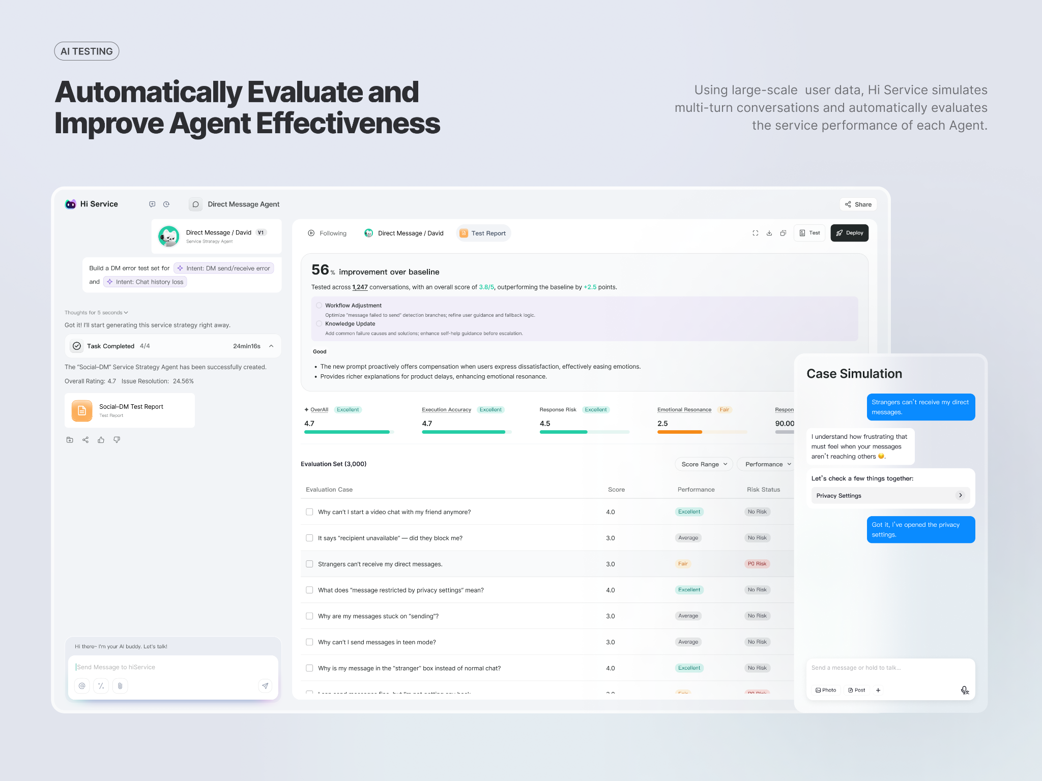 Hi Service-Self Evolving Agentic Platform