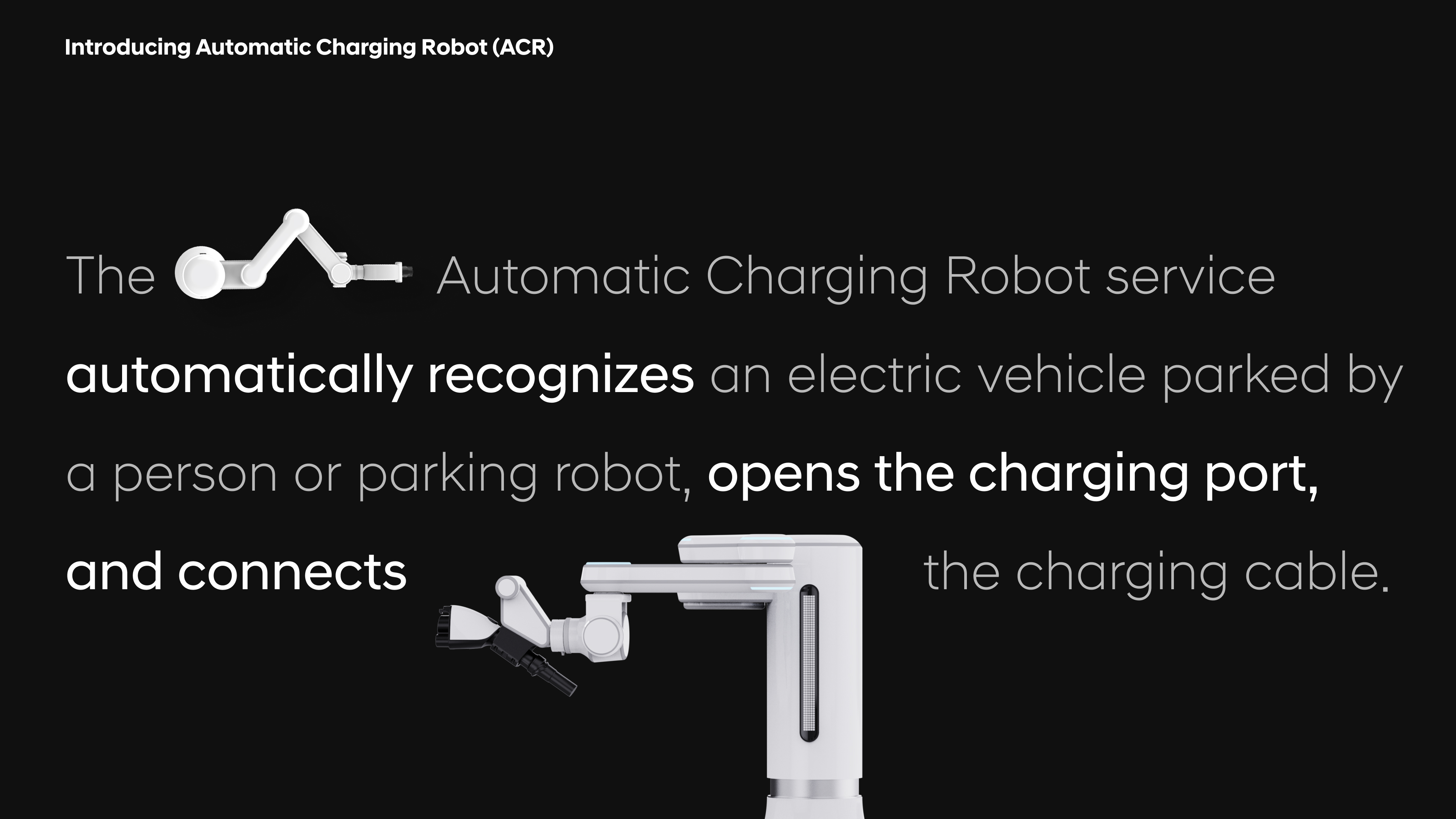ACR(Automatic Charging Robot) Service