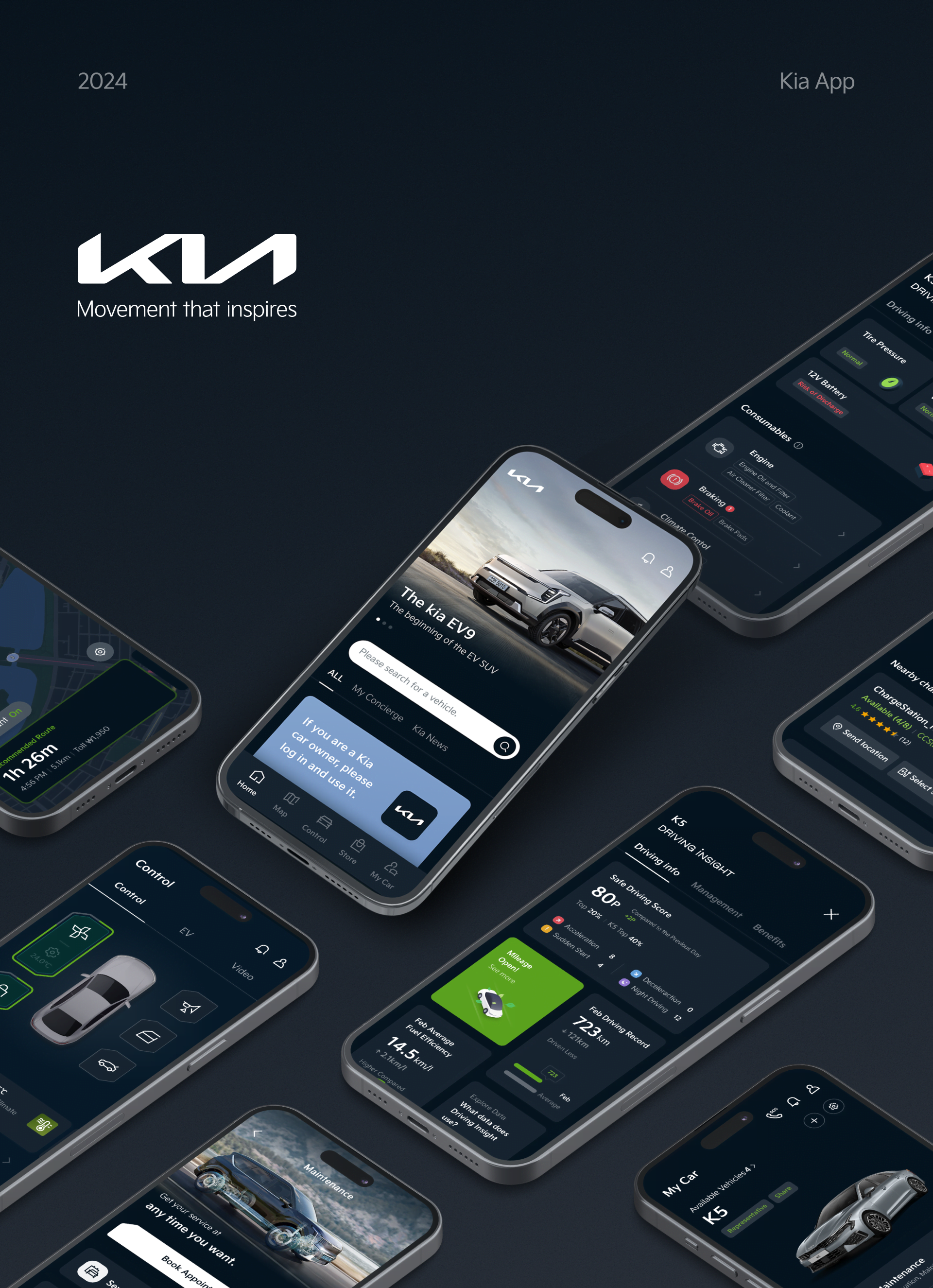 KIA APP UI/UX Design