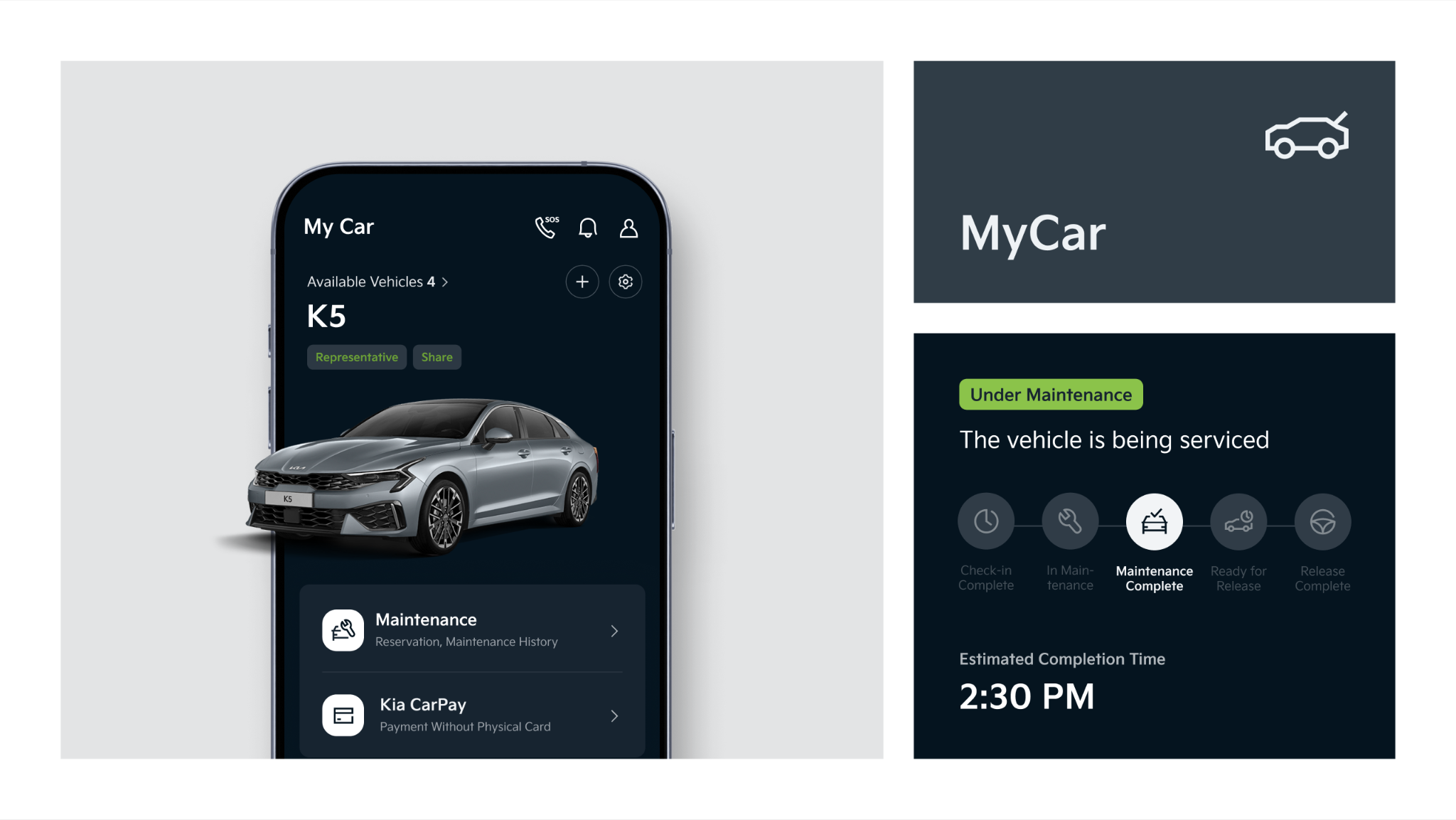 KIA APP UI/UX Design