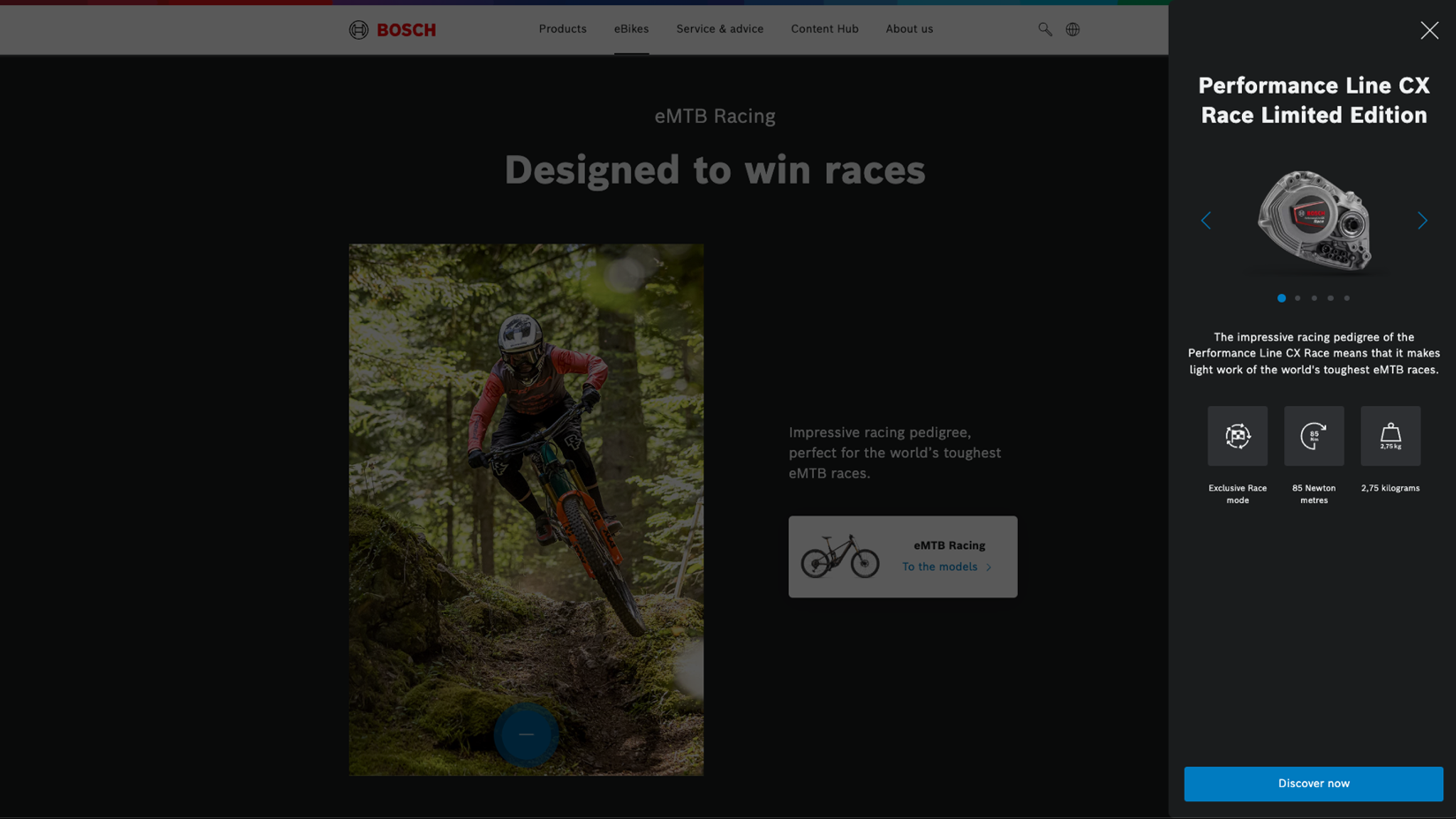 bosch-ebike.com Website Relaunch CX Concept