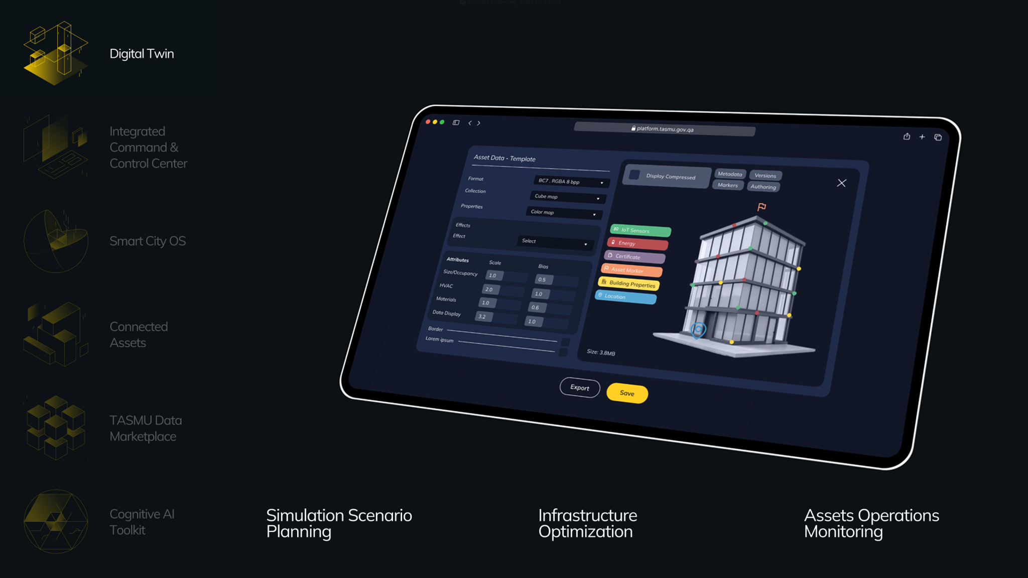 Envisioning TASMU Smart City Platform Solutions