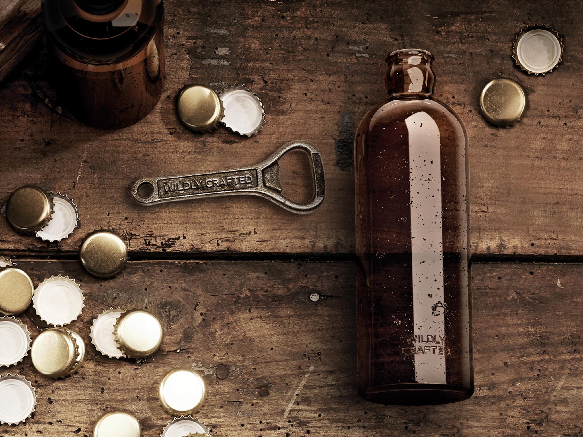 WILDLY CRAFTED, Bottles for Spirits & Wines