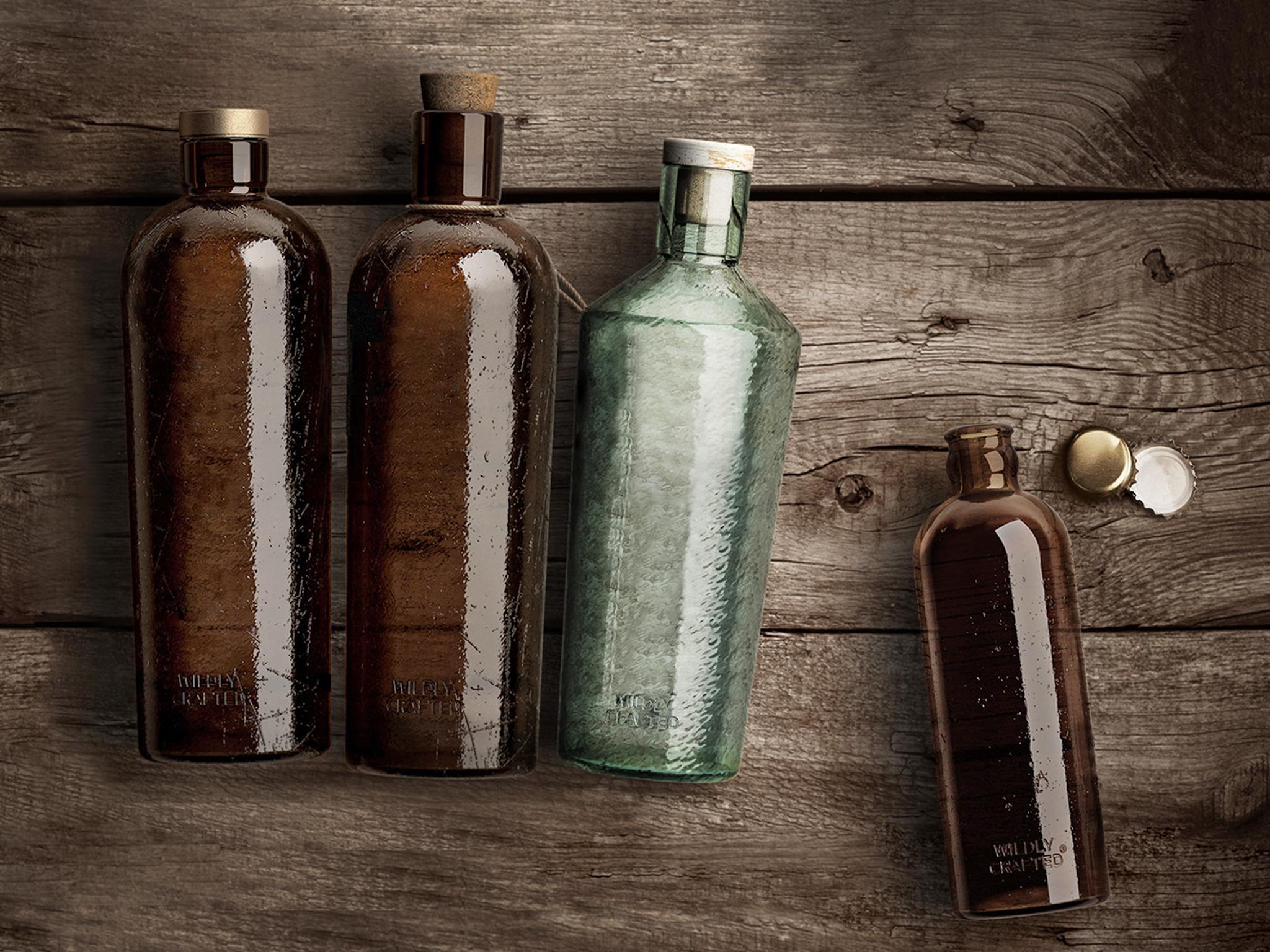 WILDLY CRAFTED, Bottles for Spirits & Wines