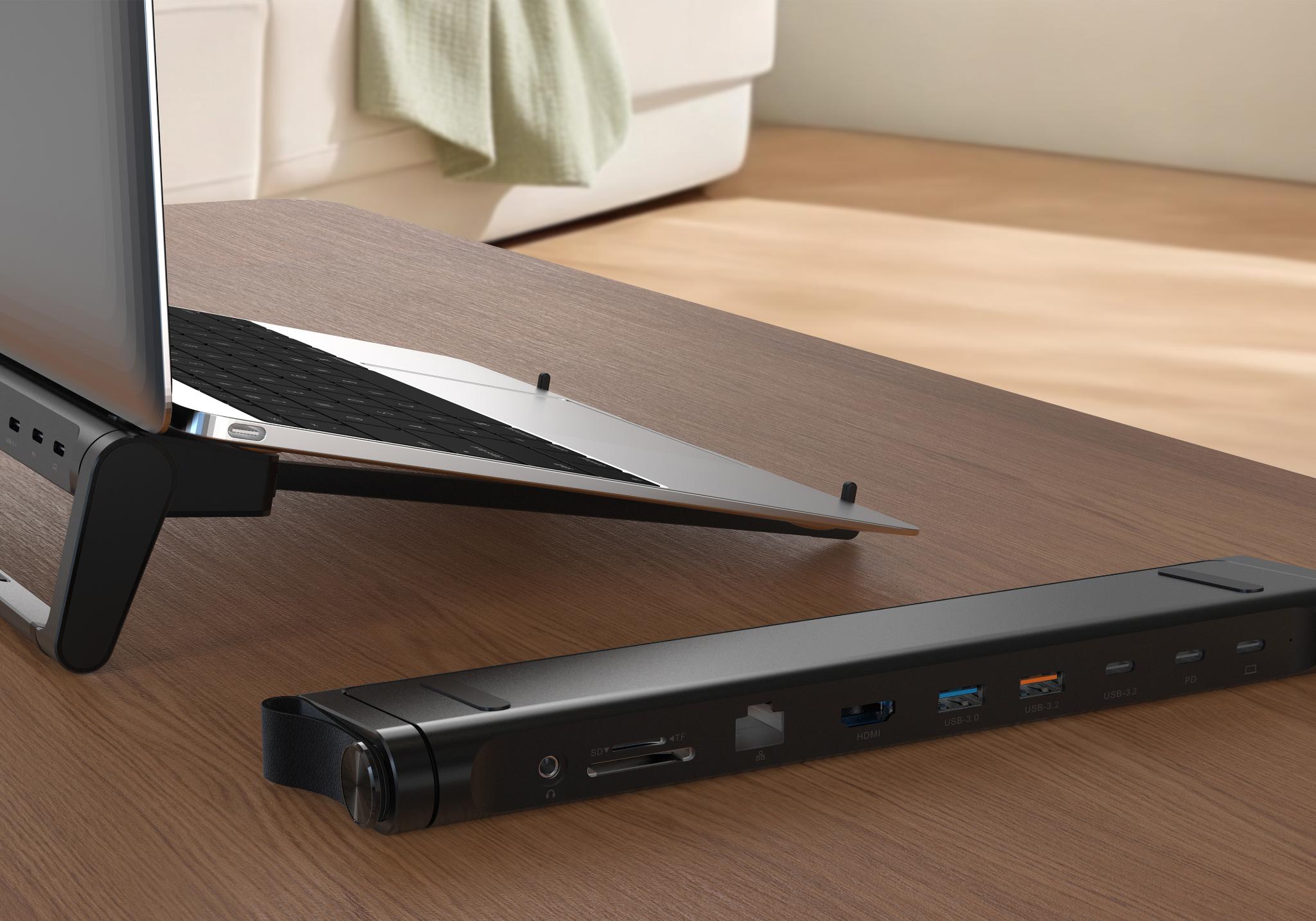 iF Design - Portable docking station laptop stand