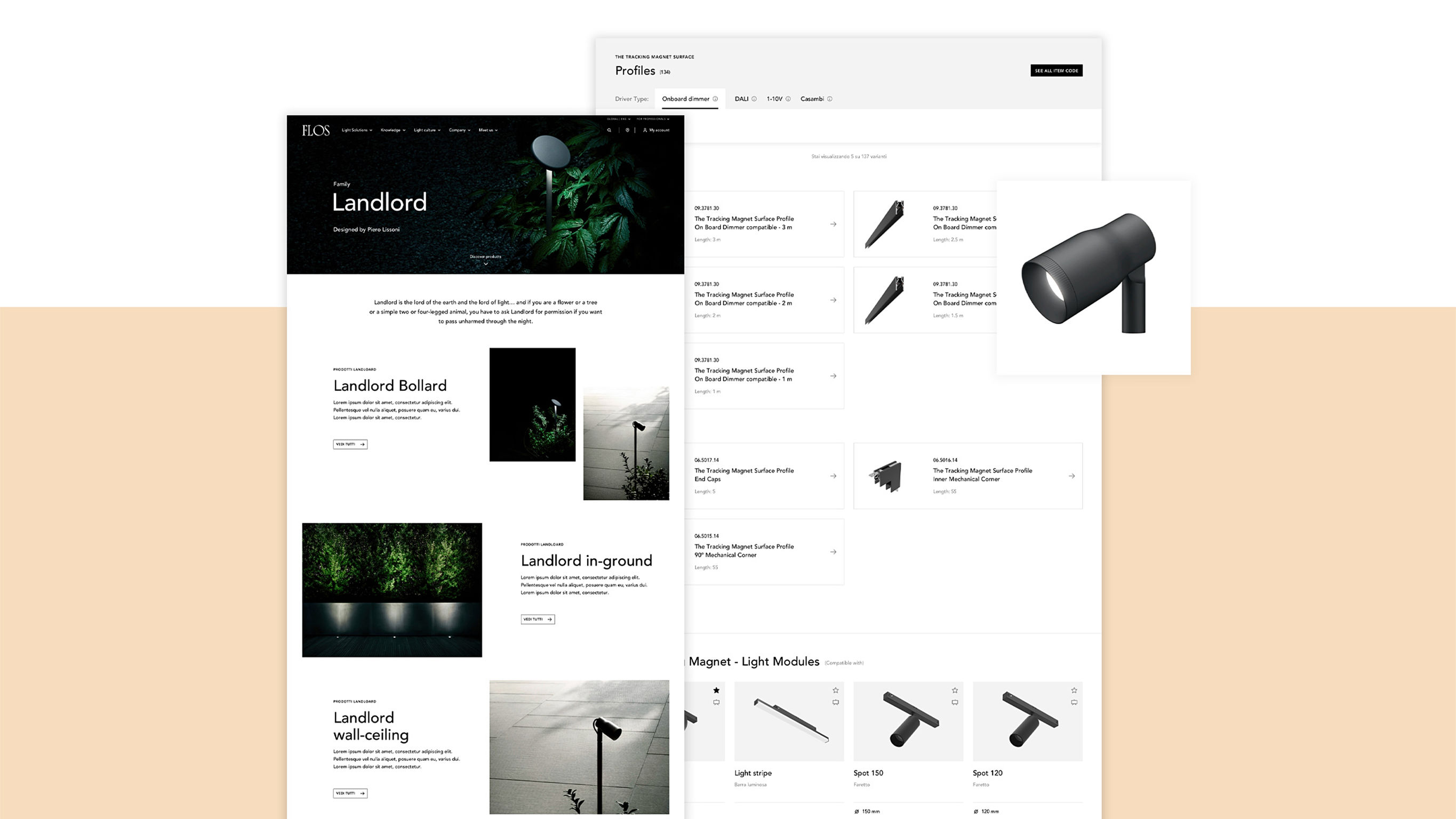 Flos: end-to-end experience for lighting professional