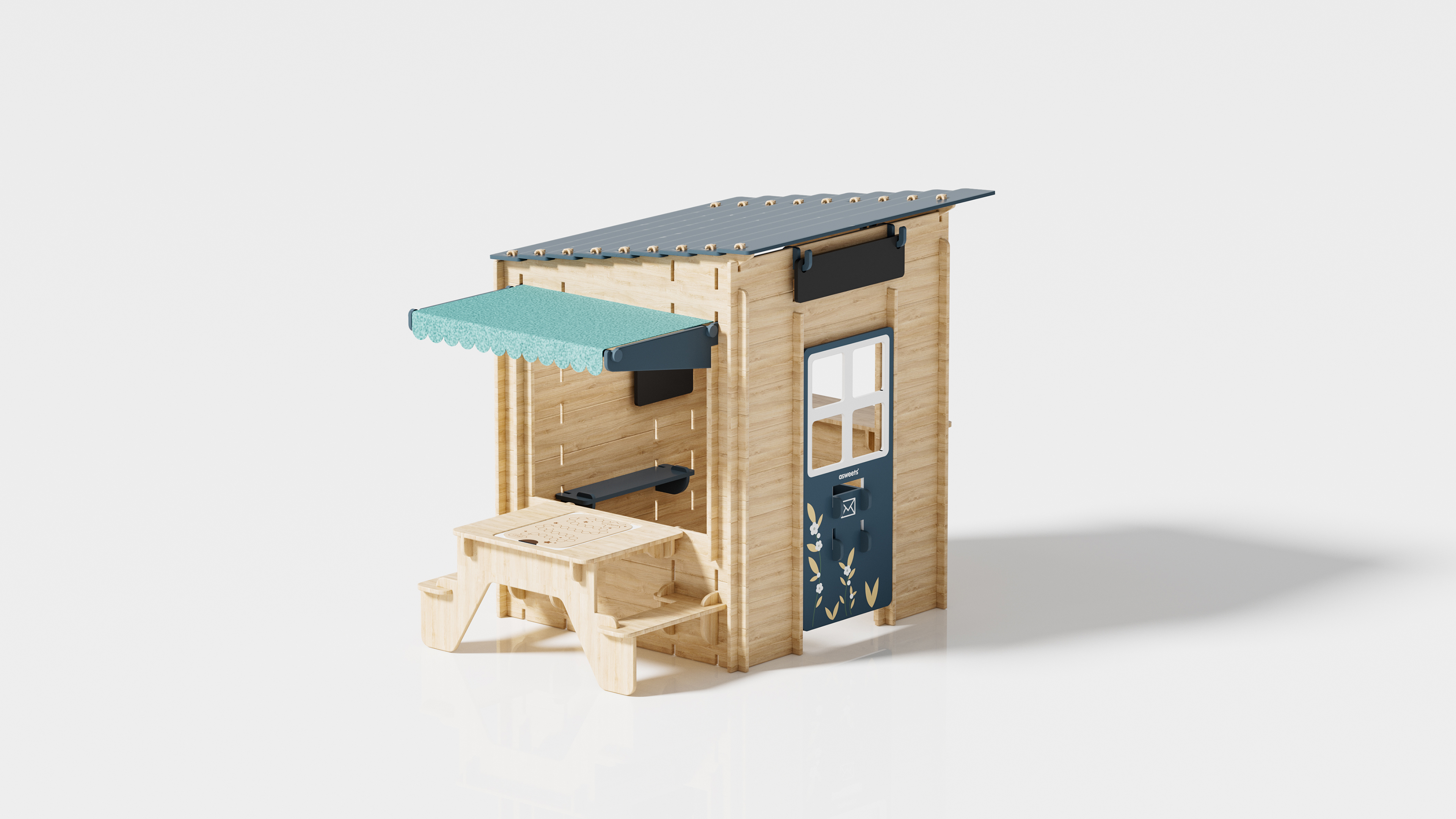 Criss Cross Wooden Playhouse