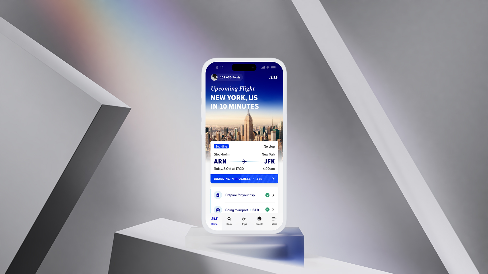 Scandinavian Airlines mobile app