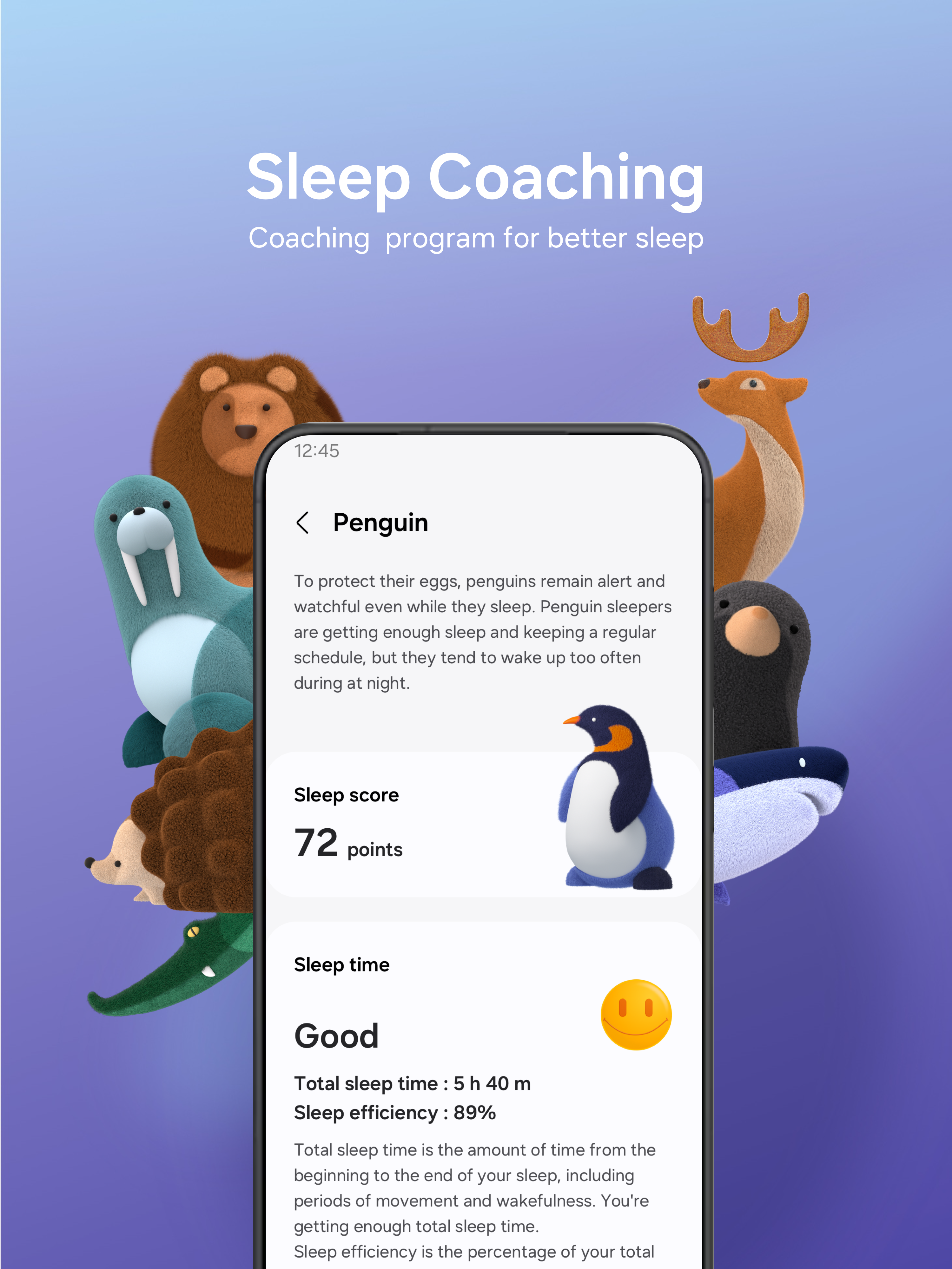Coaching program for better sleep