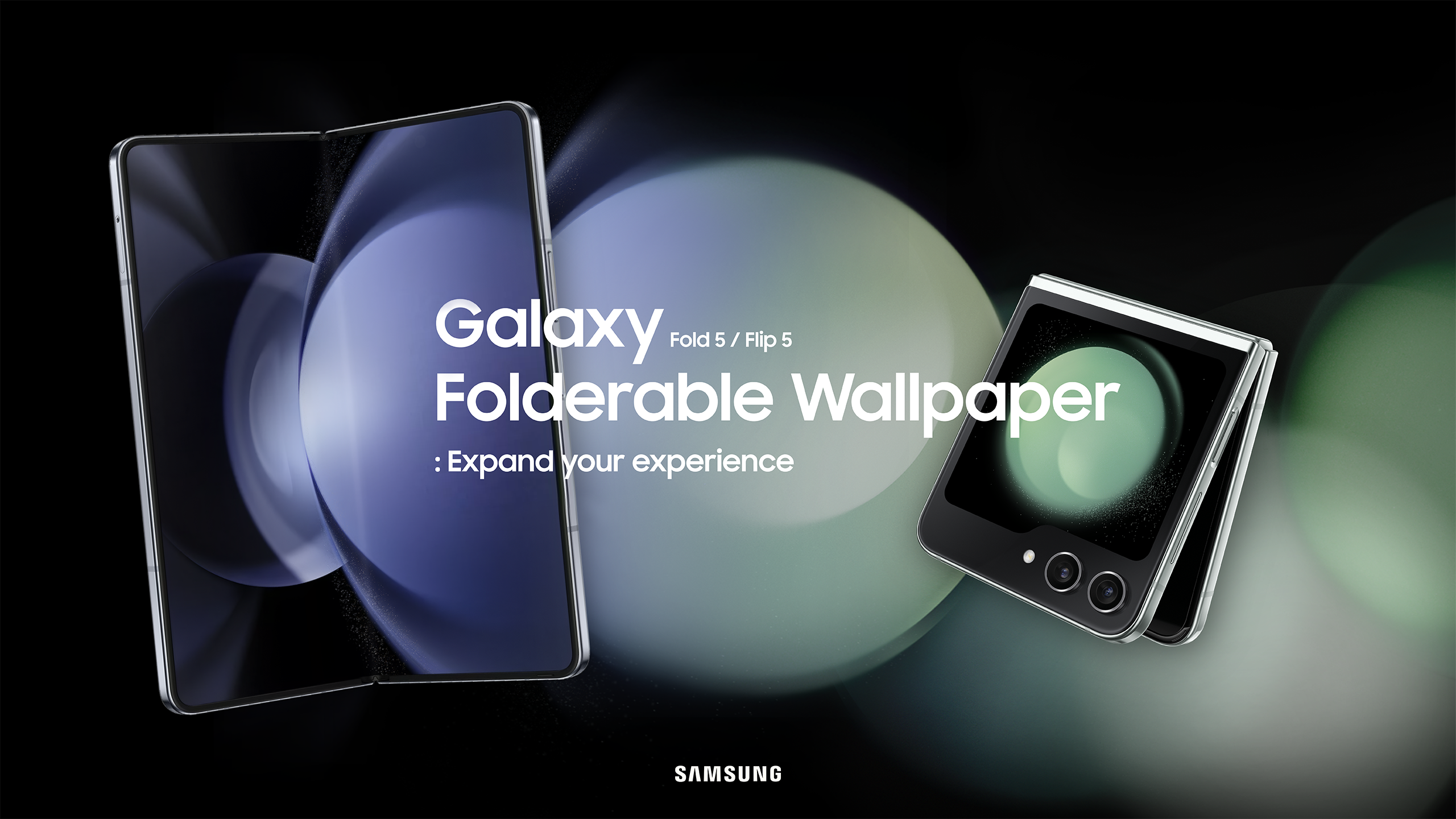 Expaned your Experience:Galaxy foldable wallpaper