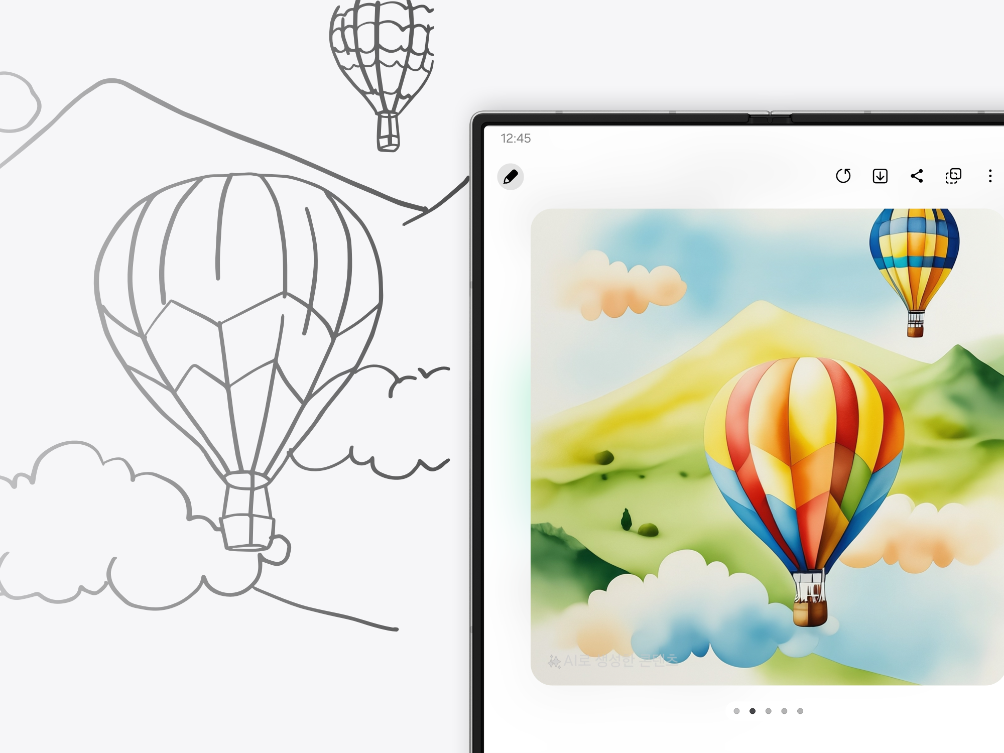Galaxy AI Feature Design for Foldable Phones