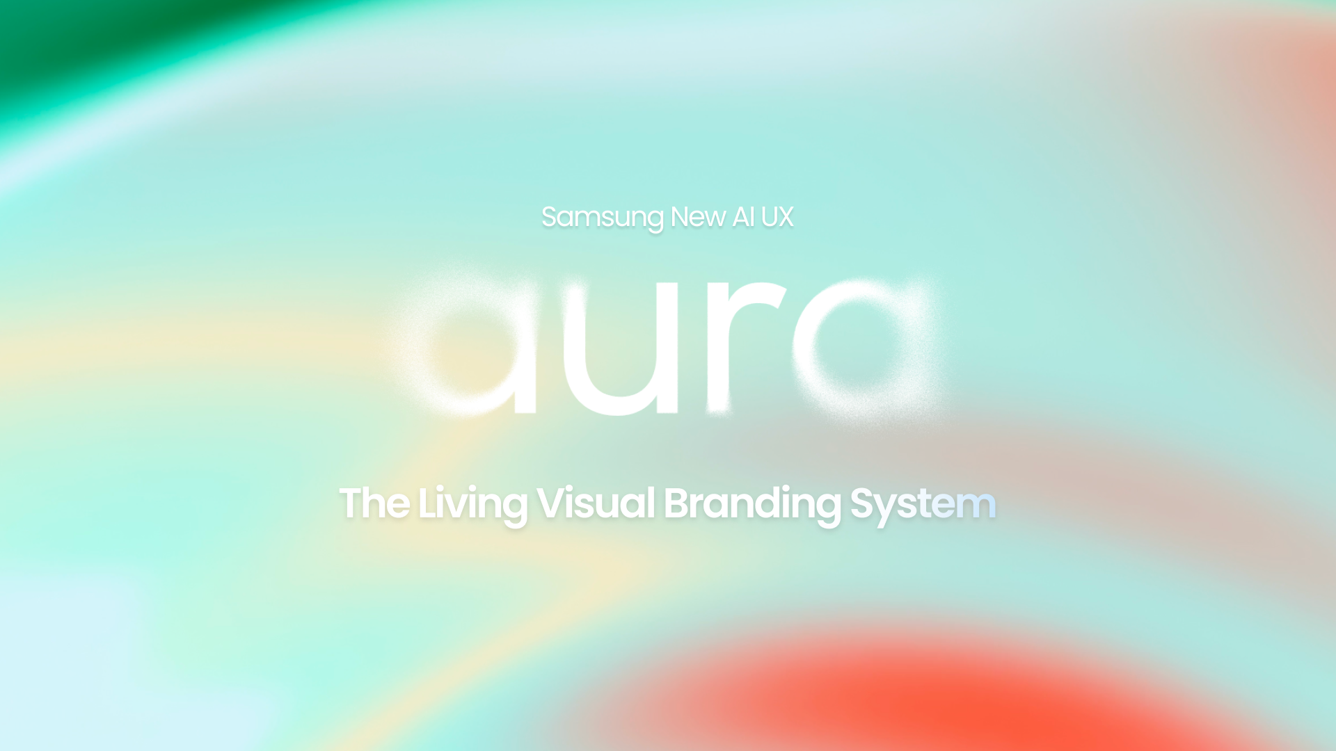 The Living Visual Branding System for Samsung Aura